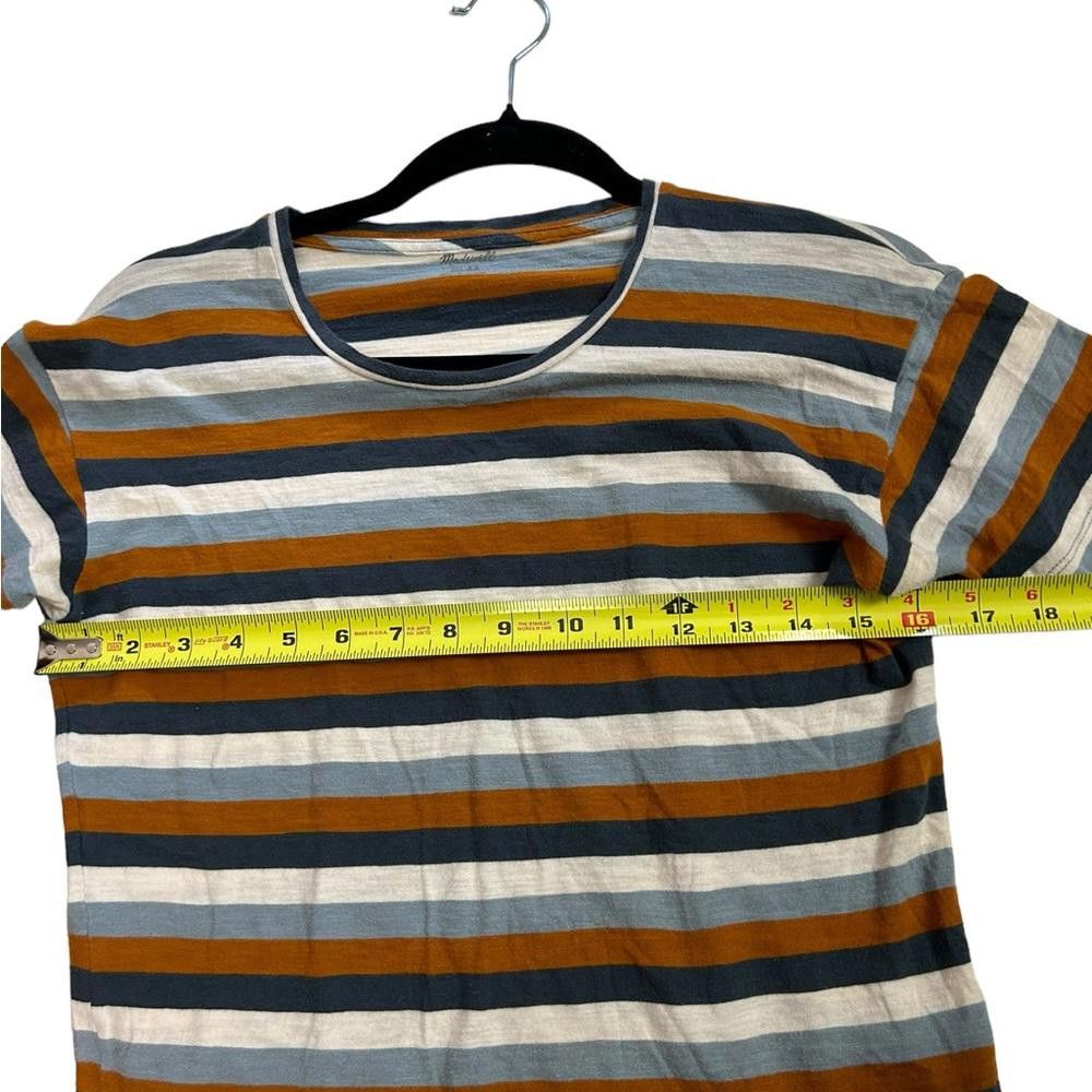 Madewell Madewell l Whisper Striped Cotton Tee XS Size XS / US 0-2 / IT 36-38 - 5 Thumbnail