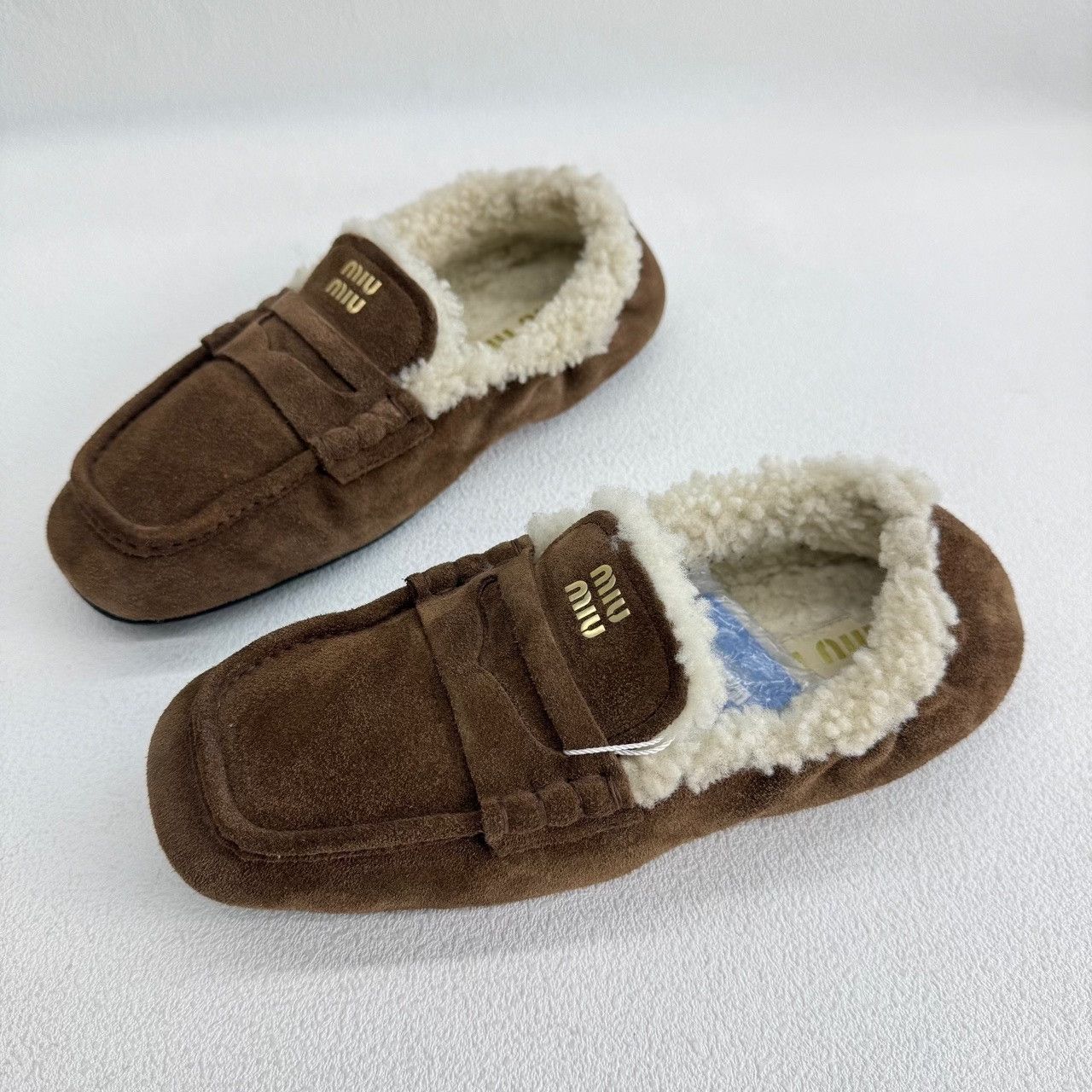 Miu Miu Miu Miu Suede Brown Lowtop Sneakers us_6 Women Size US 6 / IT 36 - 1 Thumbnail