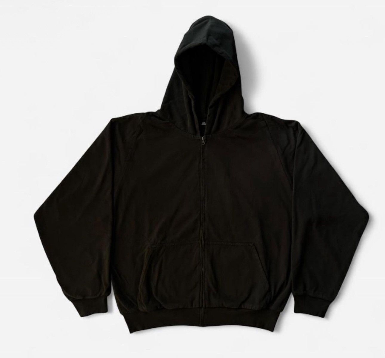 トップス YZY GAP zip hoodie black S Yeezy Gap YZY Black Double Face Zip Hoodie – Balewink