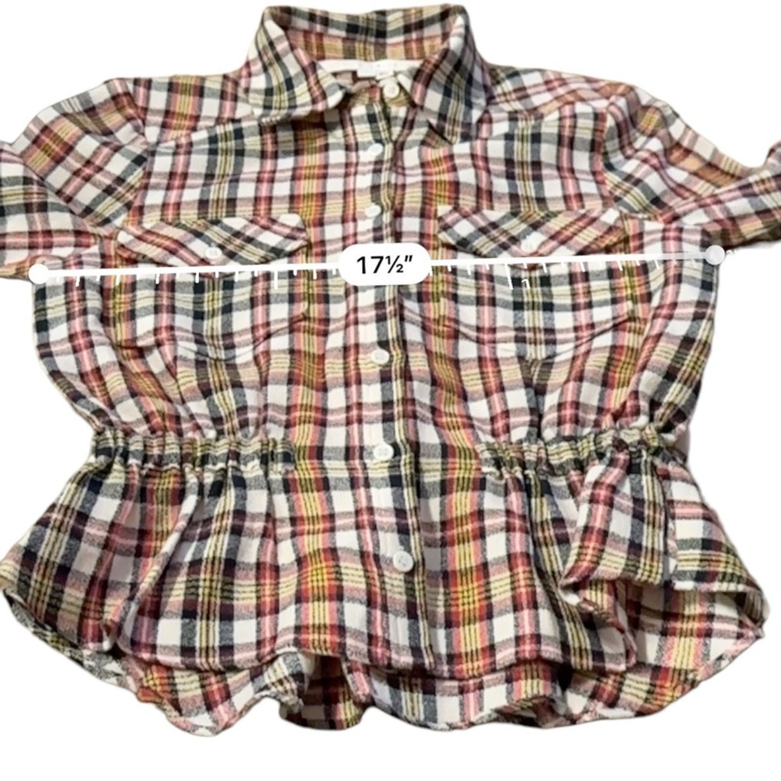 Veronica Beard Veronica Beard Shania Long Sleeve Cinched Button Down Top Size XS / US 0-2 / IT 36-38 - 8 Thumbnail