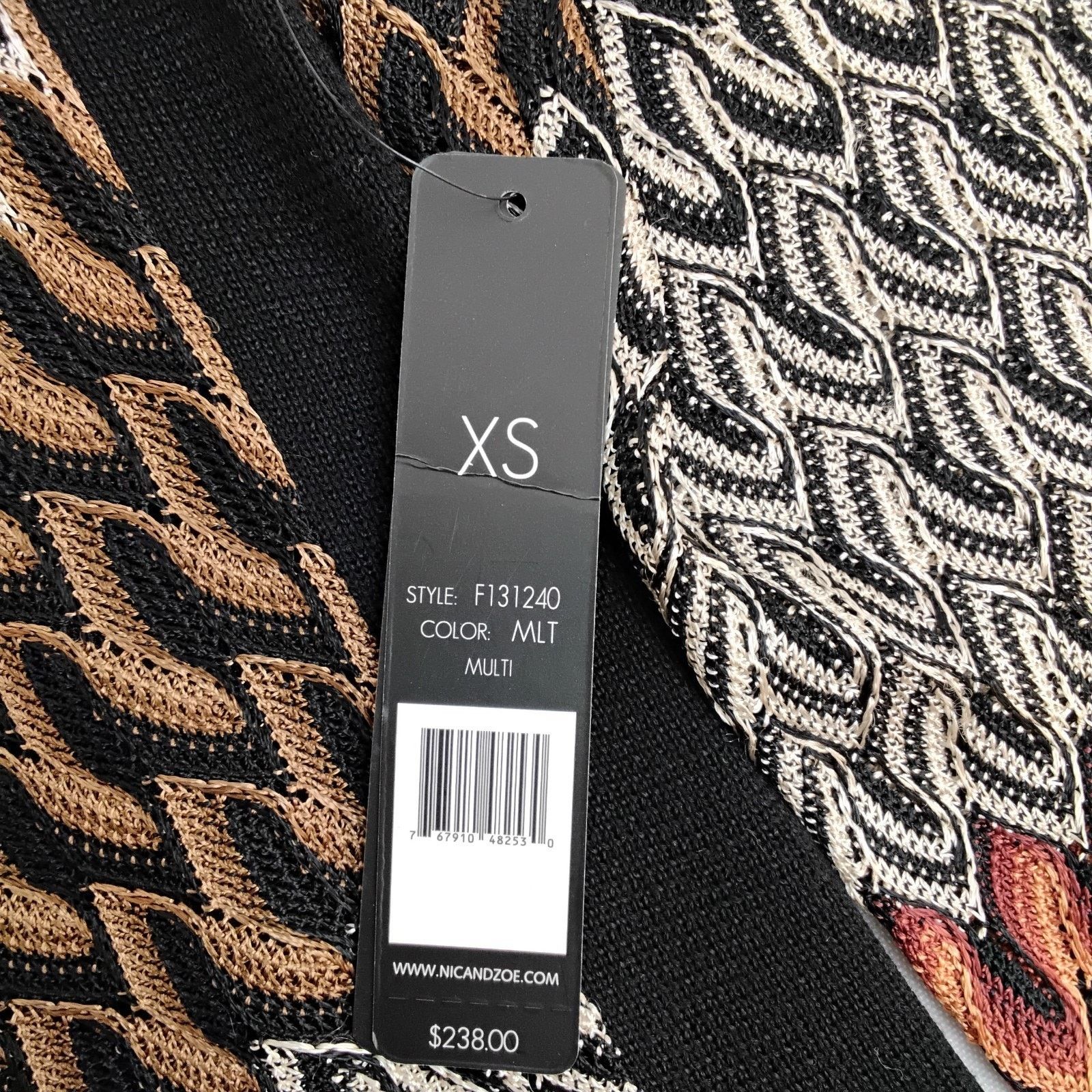 NIC+ZOE Nic + Zoe Crochet Dress Women's XS Multicolor NWT MSRP $238 Size XS / US 0-2 / IT 36-38 - 7 Thumbnail