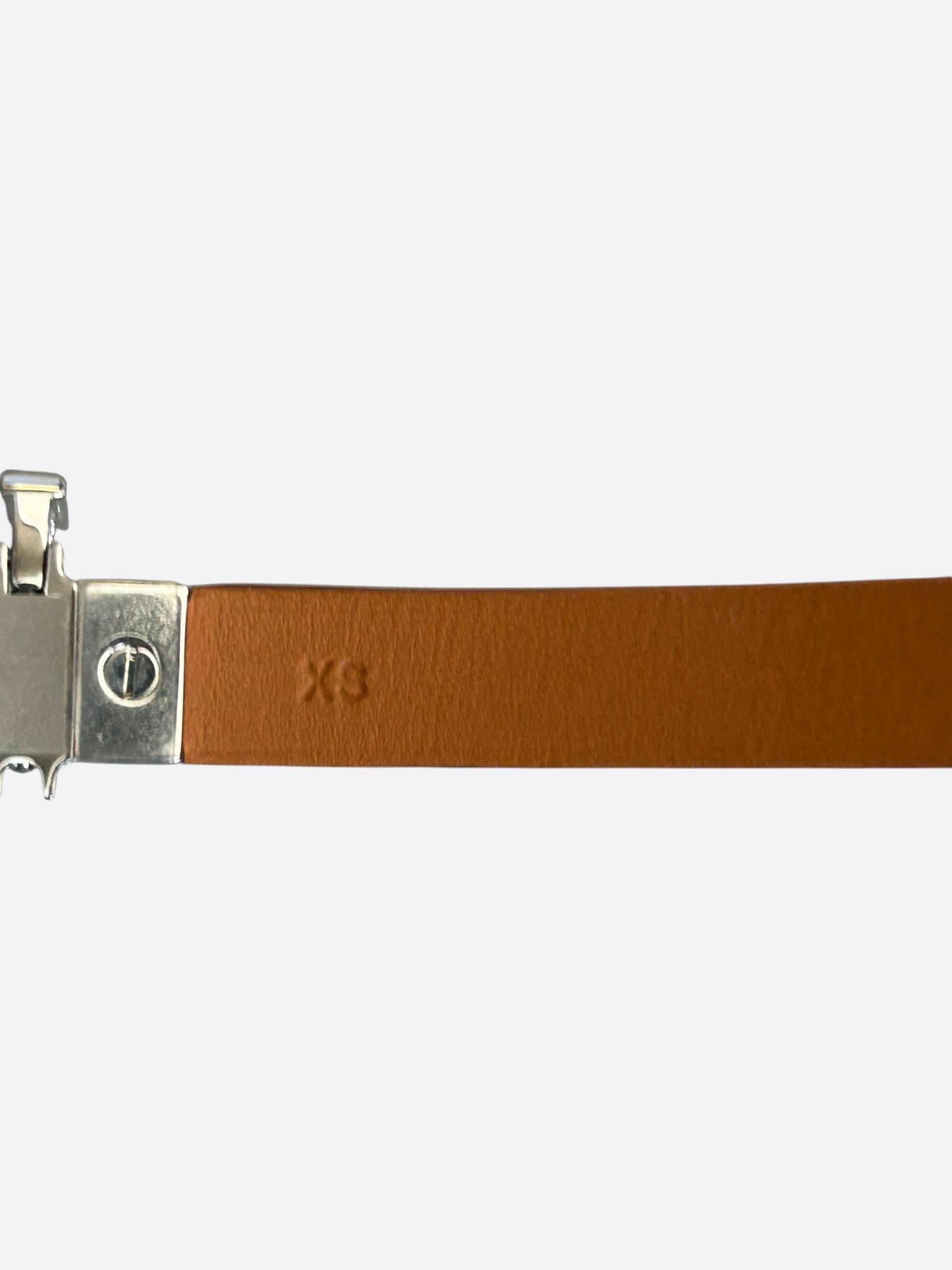 Hermes Hermes Brown Swift & Palladium Hardware Java Bracelet Size ONE SIZE - 3 Thumbnail