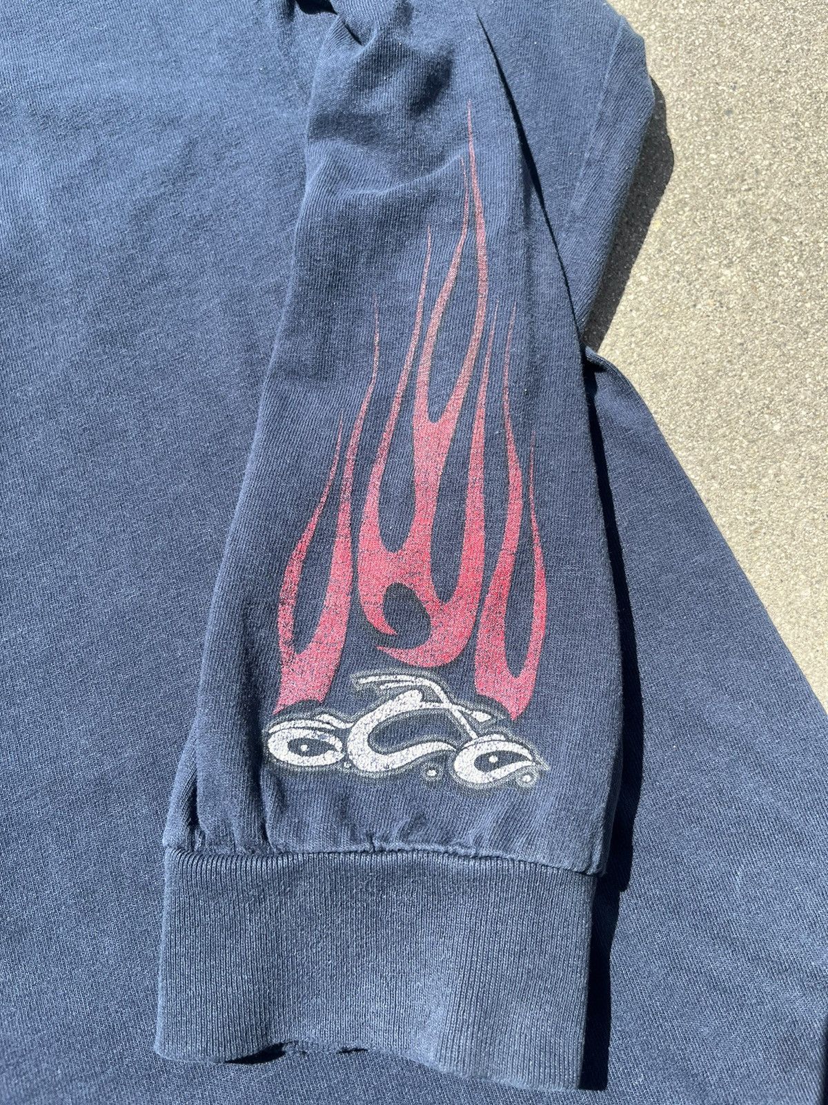 Vintage 90's Orange County Choppers Thrashed Longsleeve t-shirt Size US L / EU 52-54 / 3 - 2 Thumbnail
