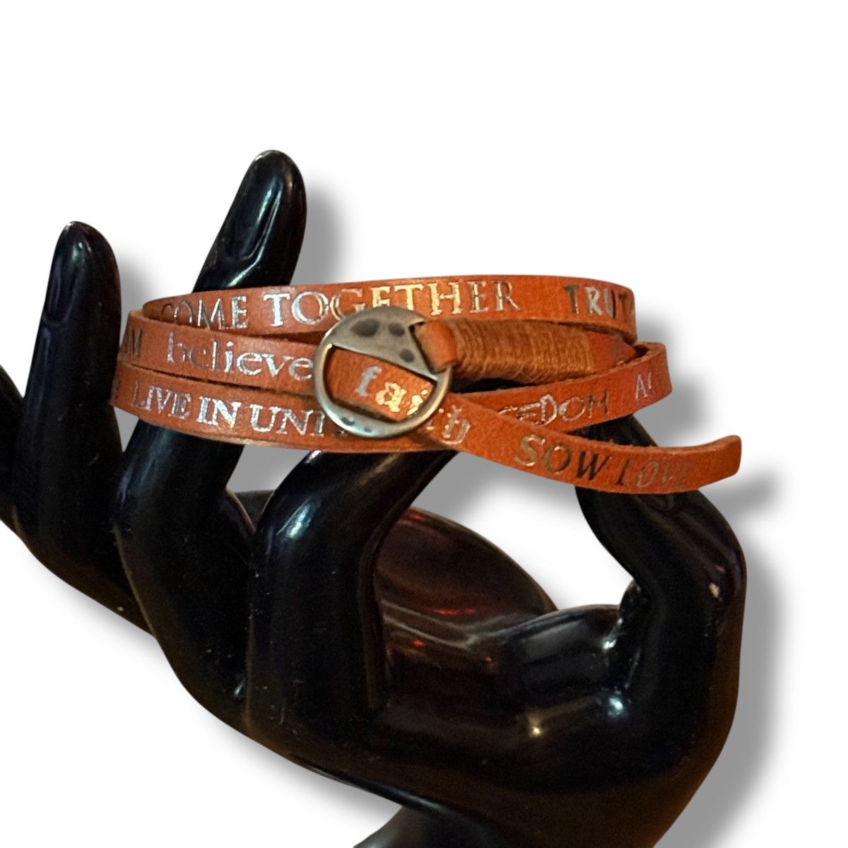 Other Words of inspiration leather wrap bracelet Size ONE SIZE - 2 Thumbnail