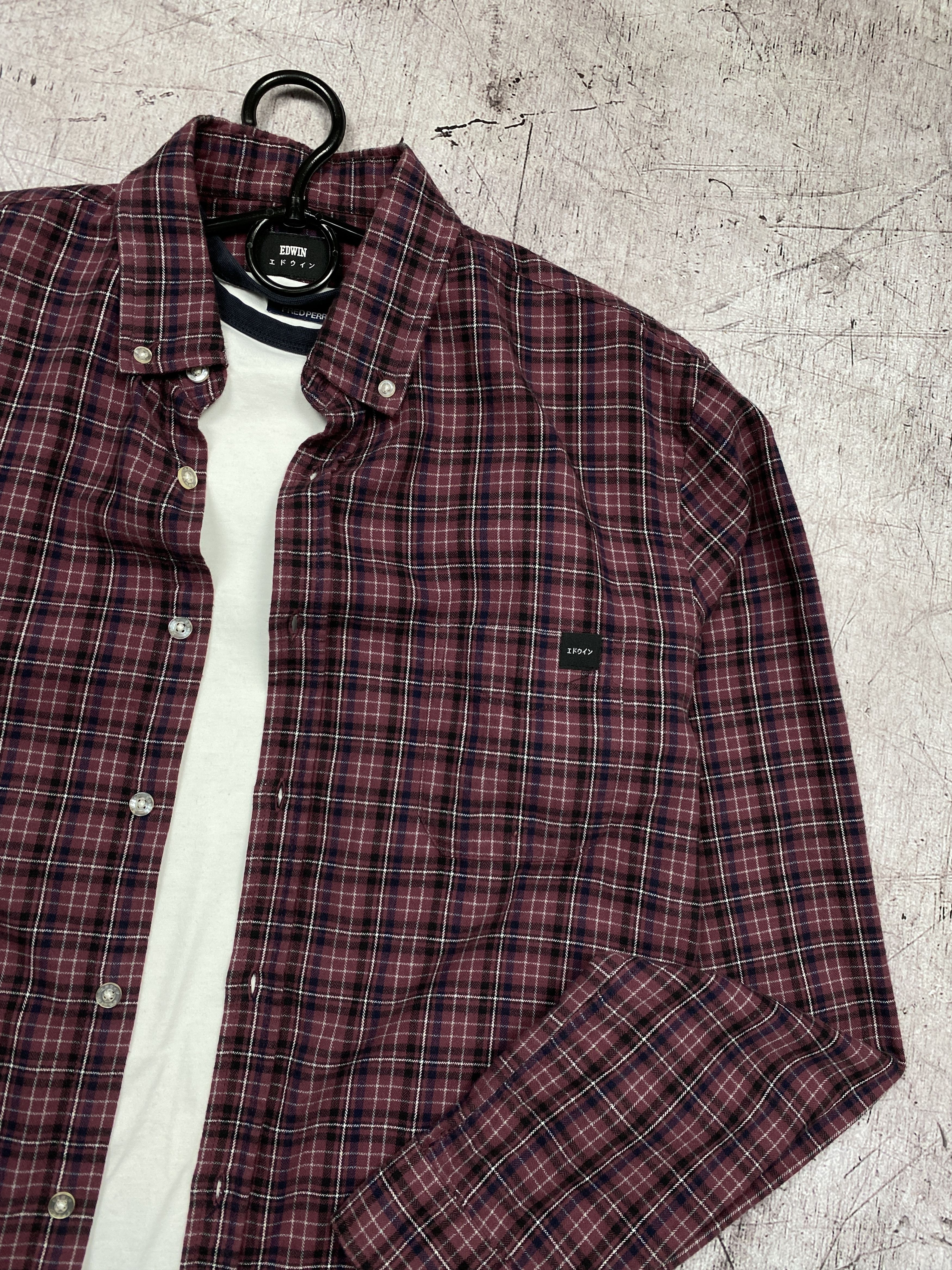 Edwin × Flannel Edwin Vintage Standard Flannel Plaid Shirt Y2K Size US M / EU 48-50 / 2 - 2 Thumbnail