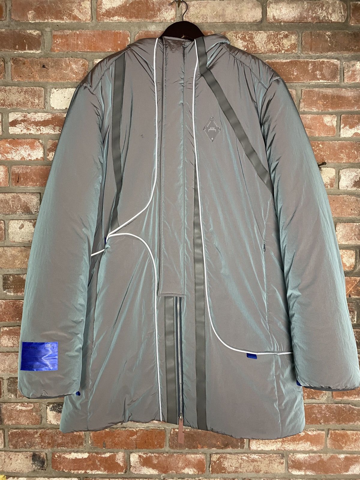 A-COLD-WALL* A Cold Wall Iridescent Blue Puffer Jacket Size US XL / EU 56 / 4 - 1 Thumbnail