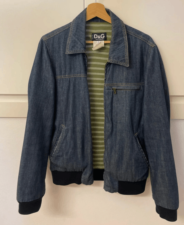 Dolce & Gabbana Dolce Gabbana Jacket Denim Bomber Coat EX0132 Size US S / EU 44-46 / 1 - 1 Thumbnail