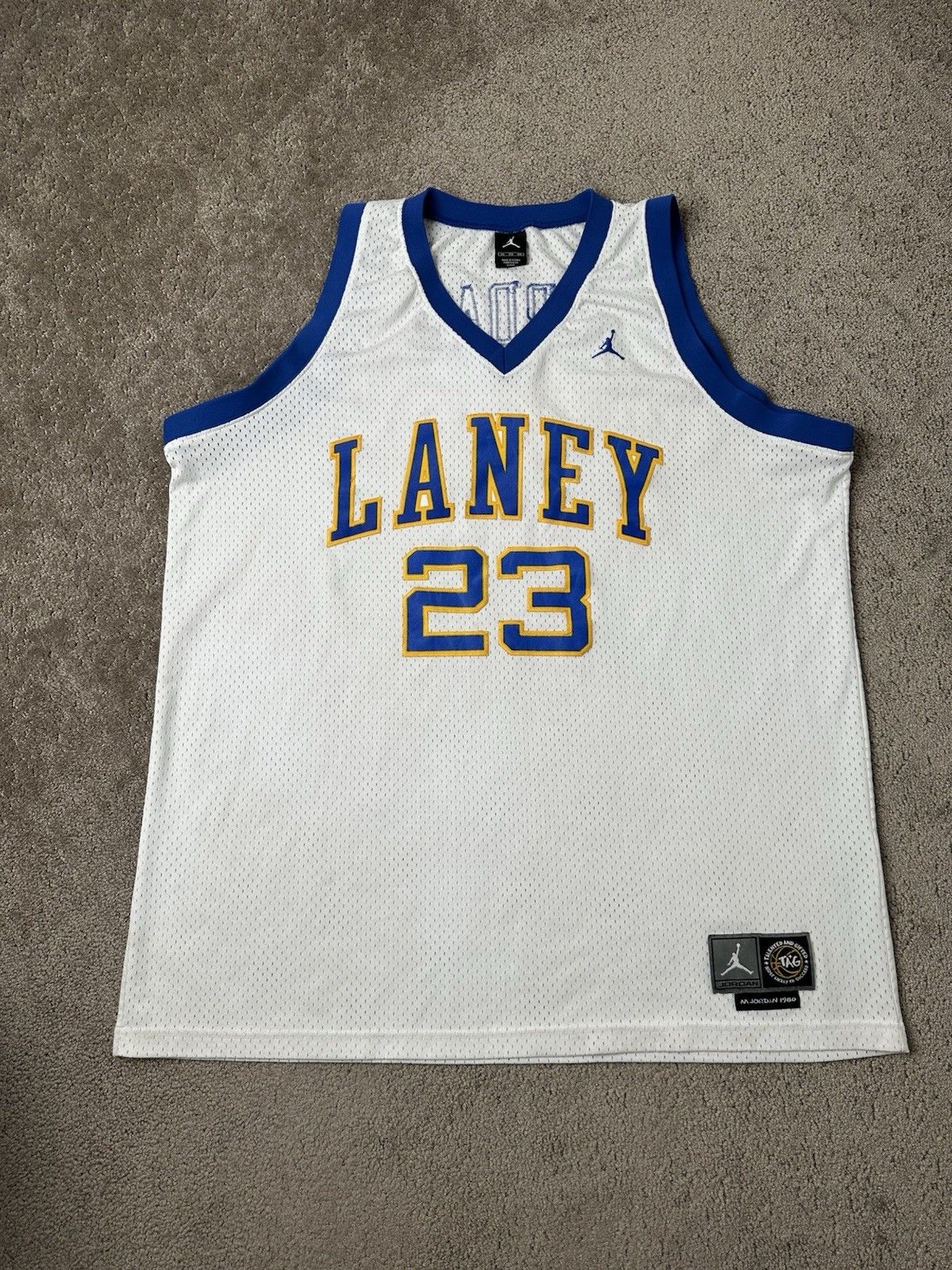 NBA Mens Jersey 90s Michael Jordan High School Nike Laney Sz 3XL Size US XXL / EU 58 / 5 - 1 Thumbnail