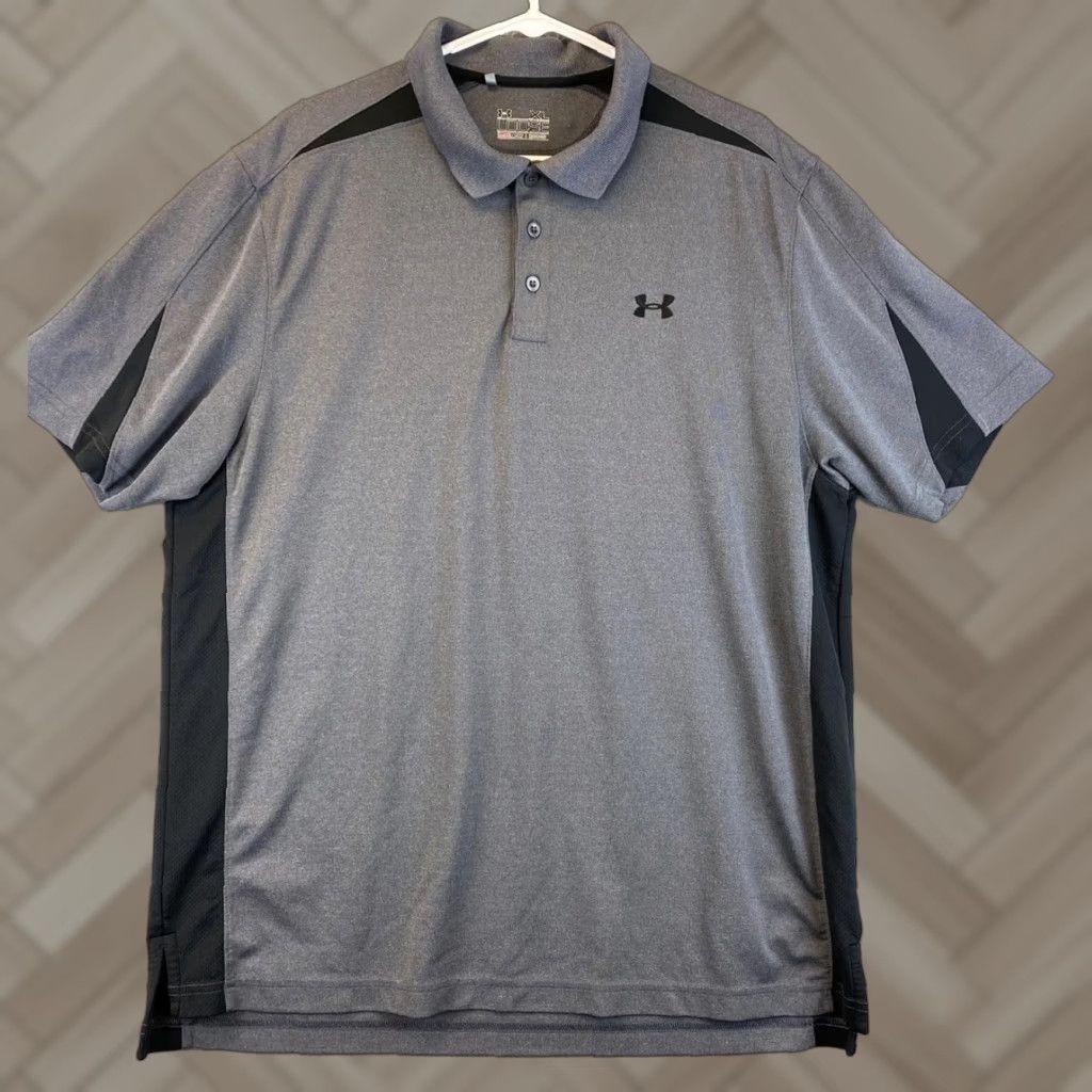 Under Armour Under Armour Men's Blue Golf Polo Shirt HeatGear XL / 78-30 Size US XL / EU 56 / 4 - 1 Thumbnail