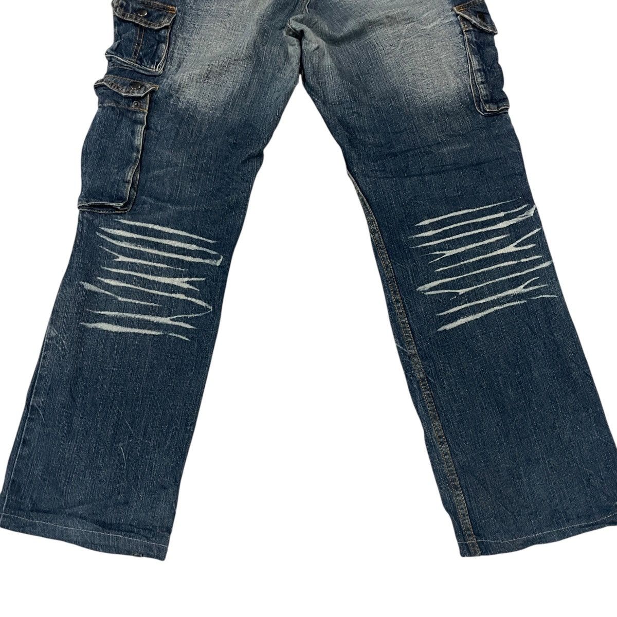 20471120 Vintage Japanese Designer Tactical Distressed Denim Size US 35 - 7 Thumbnail