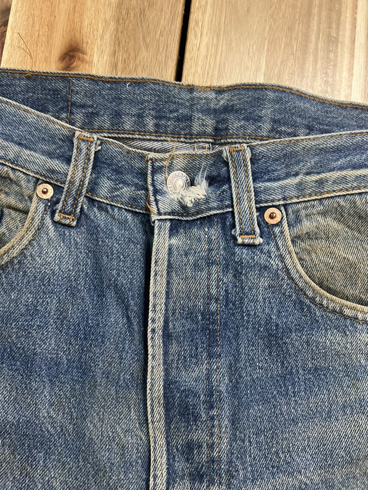 Levi's Vintage Levis 501XX Small E Distressed Denim Jeans Size US 32 / EU 48 - 9 Thumbnail