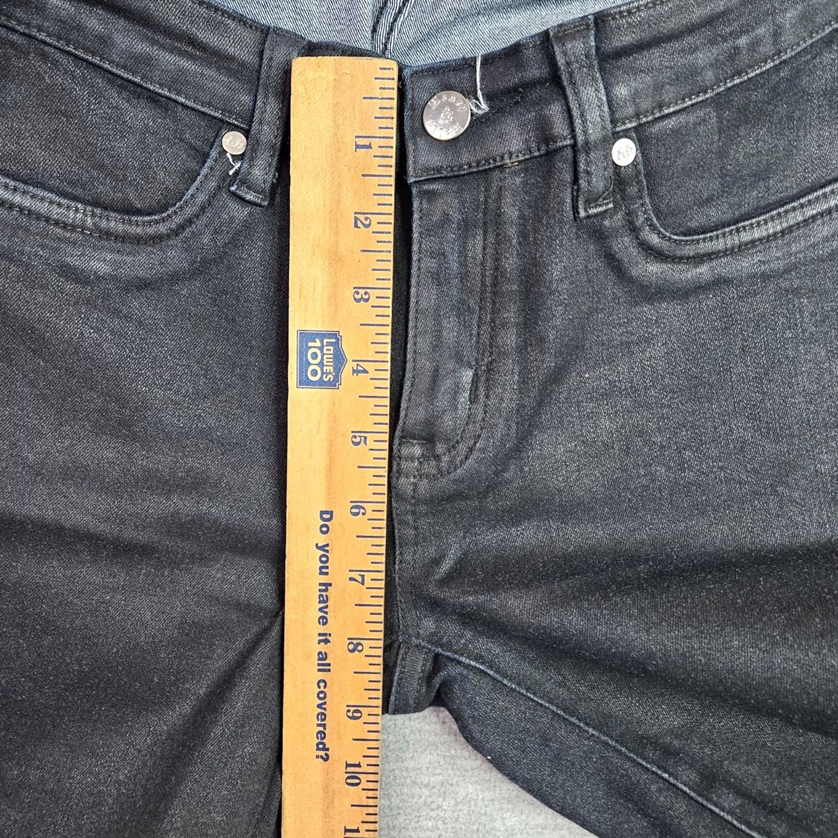 Vintage Henry & Belle Jeans Women Black Low Rise Skinny Size 28 Denim 5-Pocket Regular Rise Slim Fit Belted Stretch Machine Washable Vintage: No Size 28" / US 6 / IT 42 - 7 Thumbnail