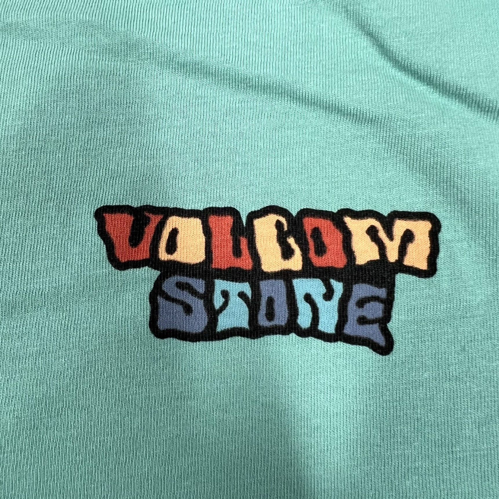 Volcom Volcom Stone Wavey Graphic T-Shirt Mens Size Large Mint Green Crew Neck Short Sleeve T-Shirt Regular Cotton Green Retro Size US L / EU 52-54 / 3 - 5 Thumbnail