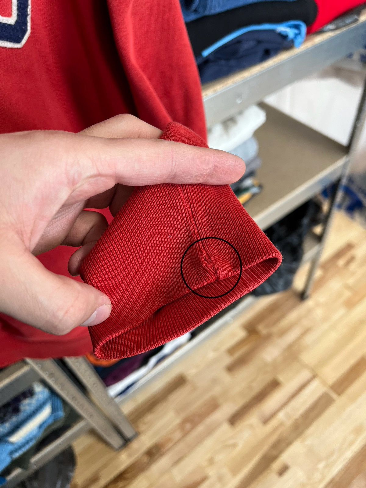 Polo Ralph Lauren × Vintage Vintage Polo Ralph Lauren Big Logo Red Hoodie Size M USA Size US M / EU 48-50 / 2 - 6 Thumbnail