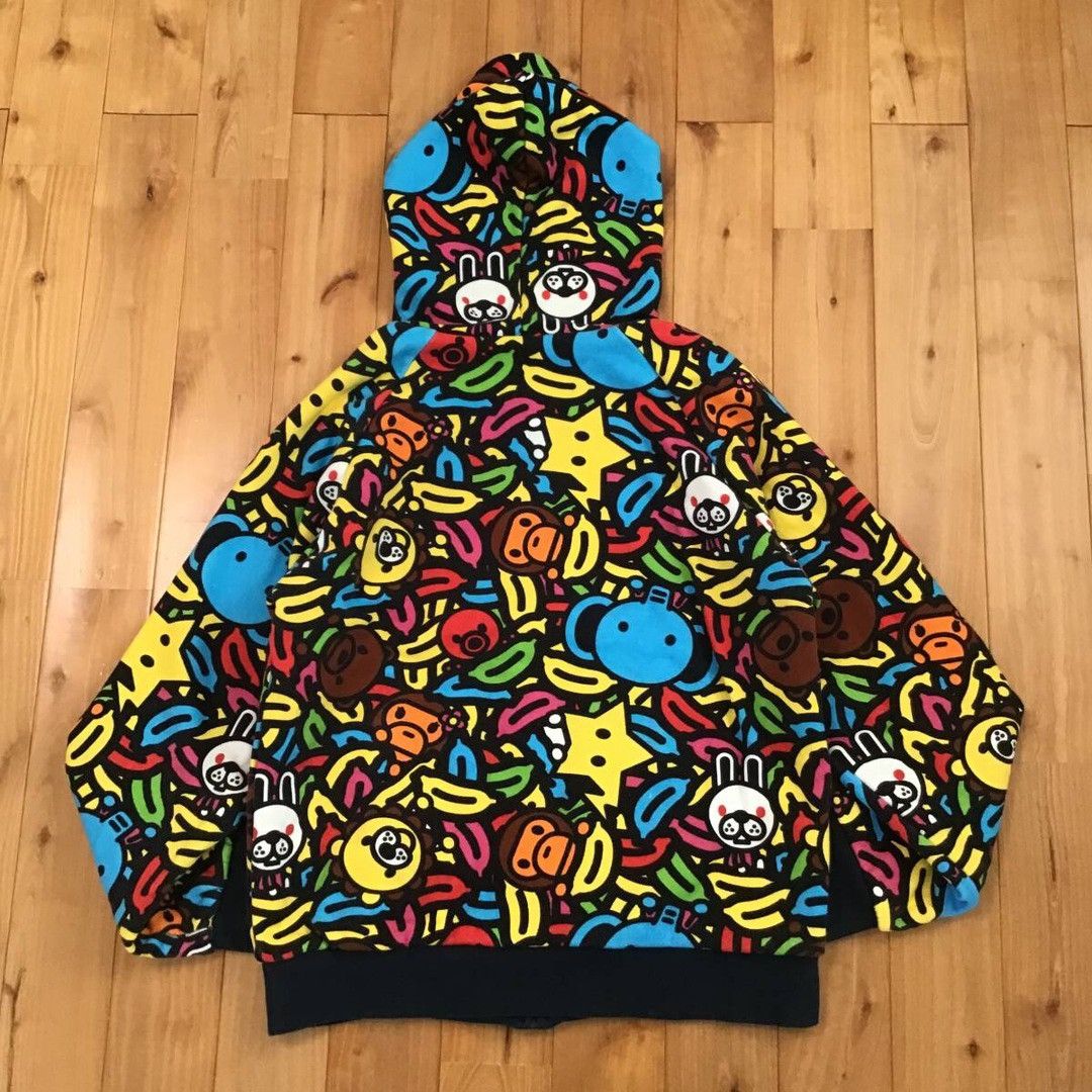 Bape 🔥Reversible🔥 BAPE Animal Safari Milo Zip Hoodie NIGO APE Size US M / EU 48-50 / 2 - 3 Thumbnail