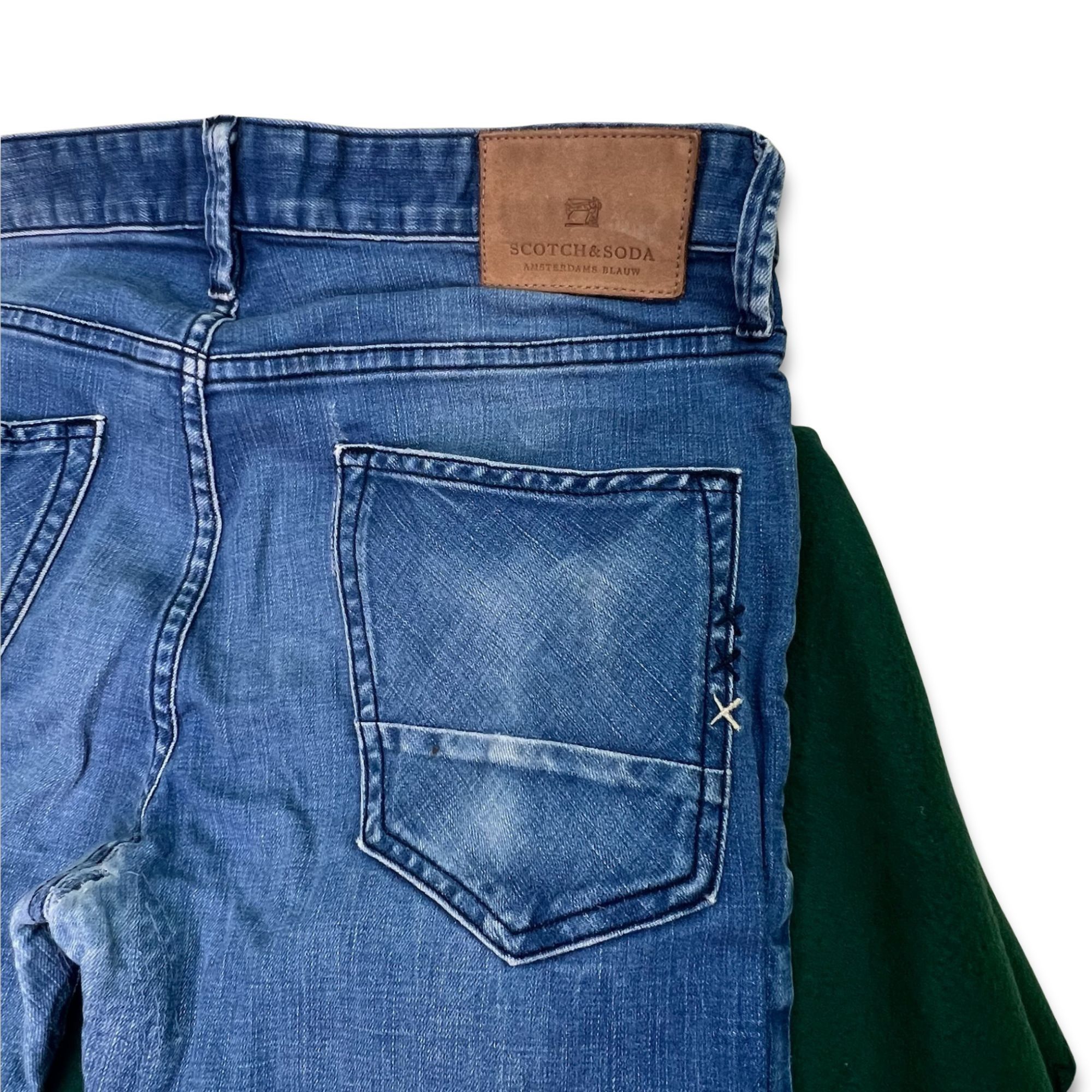 Scotch & Soda Scotch & Soda Mens Slim-Fit Blue Denim Jeans W30/L32 Cotton Size US 30 / EU 46 - 10 Thumbnail