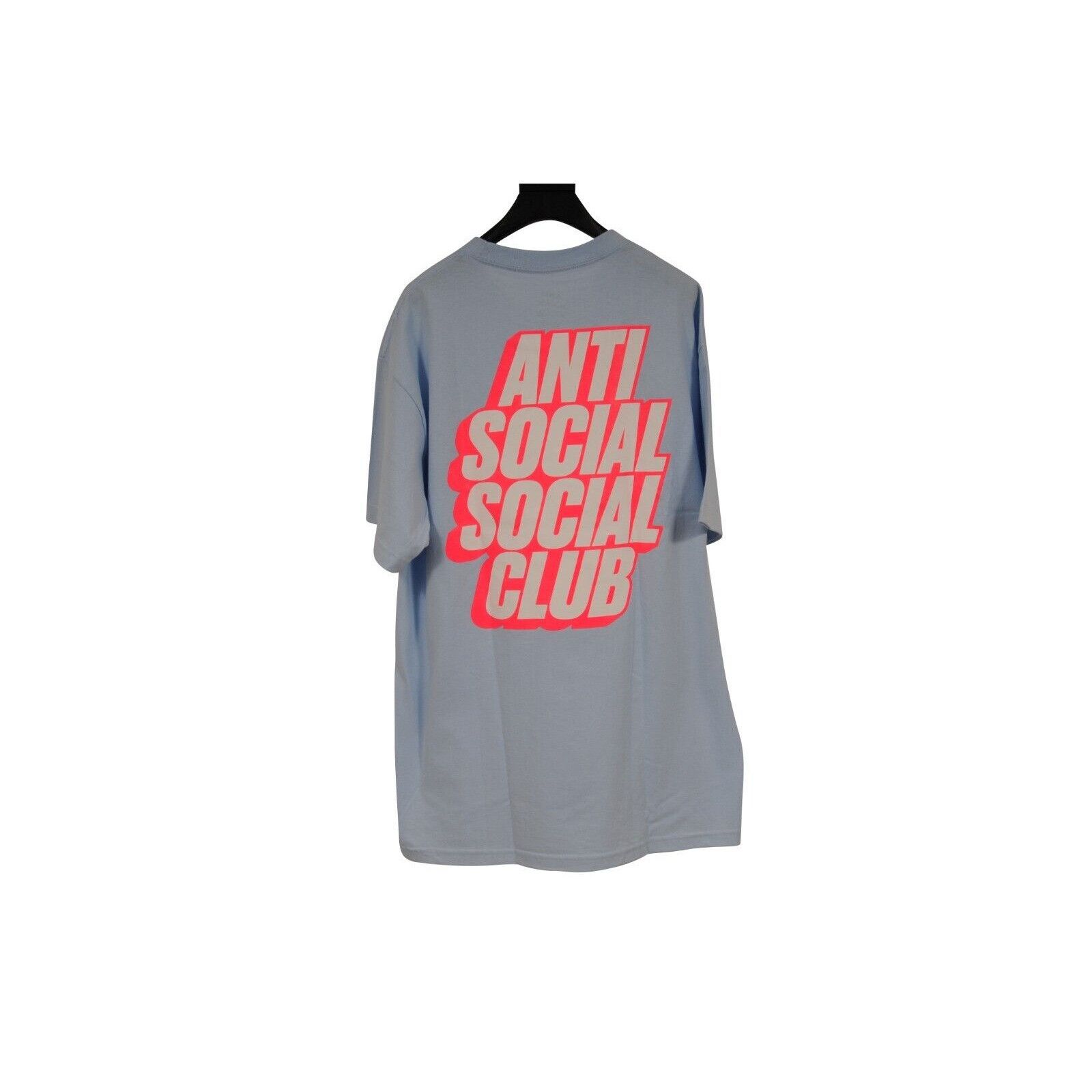 Anti Social Social Club Classic Logo T Shirt Blue Pink Size US L / EU 52-54 / 3 - 2 Thumbnail