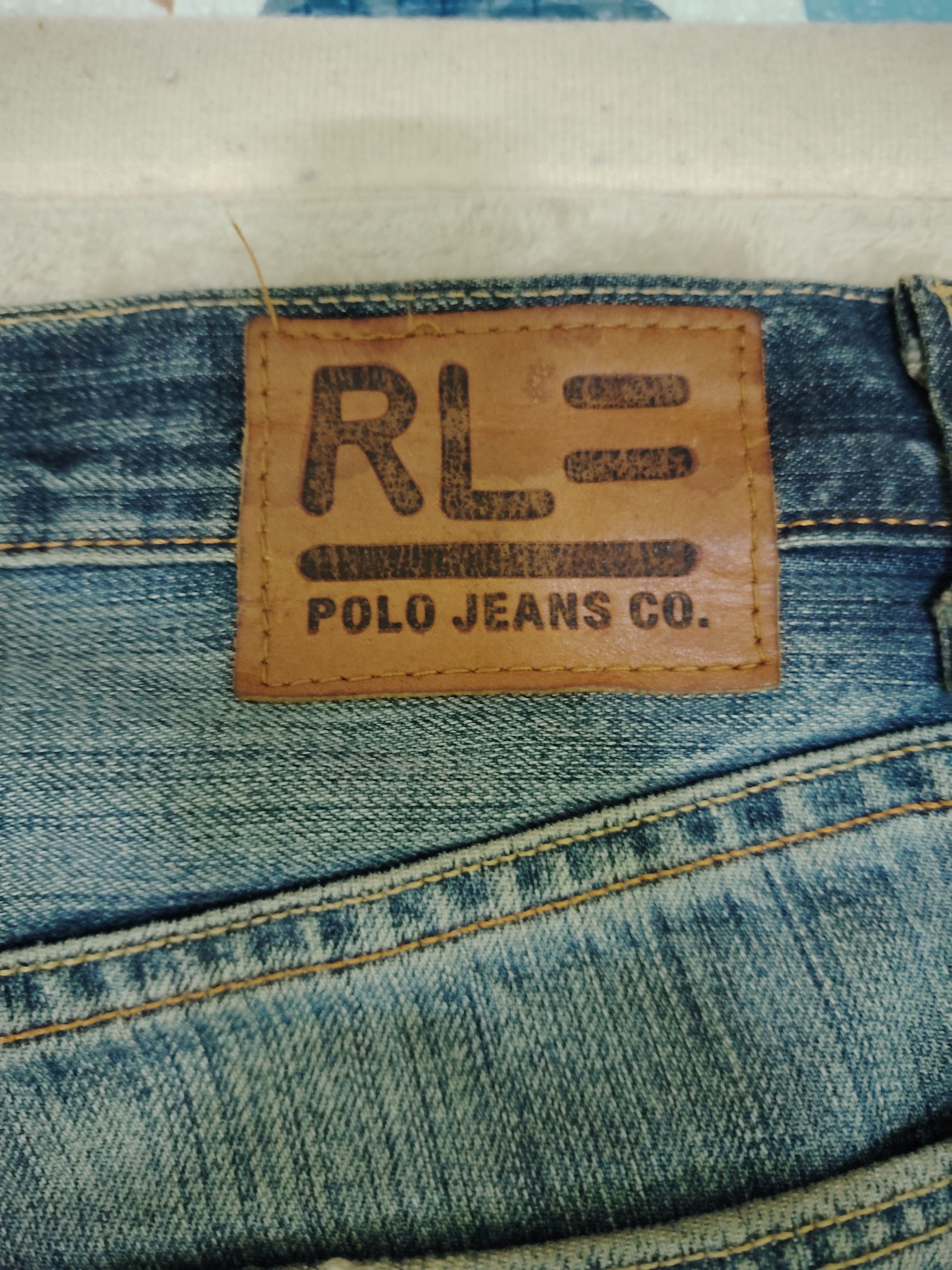 Polo Ralph Lauren Vtg Polo RRL Ralph Lauren Paint Splatter Denim Jeans Baggy Size US 32 / EU 48 - 8 Thumbnail