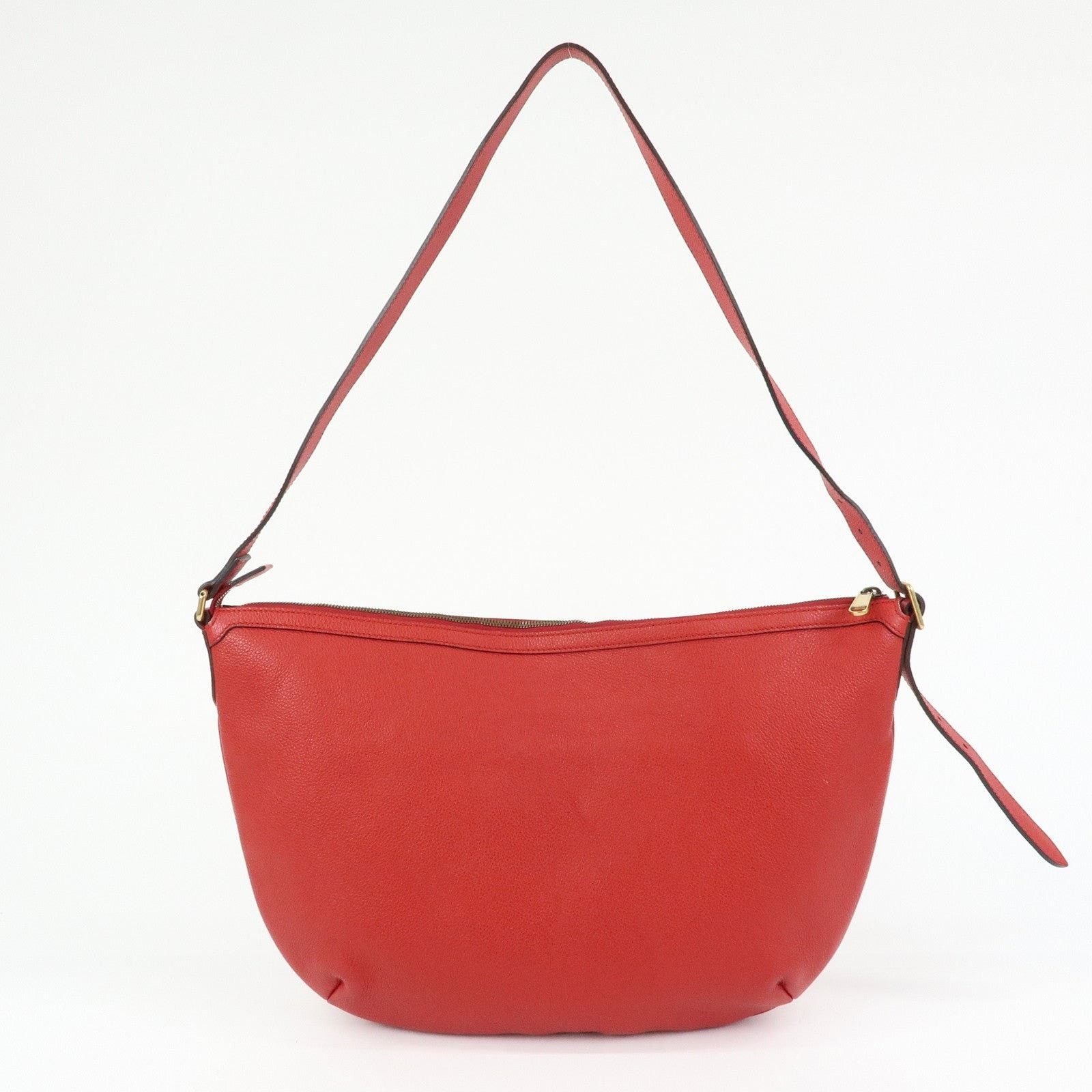 Gucci Gucci Logo Sherry Half Moon Calfskin Shoulder Bag Red Size ONE SIZE - 2 Thumbnail