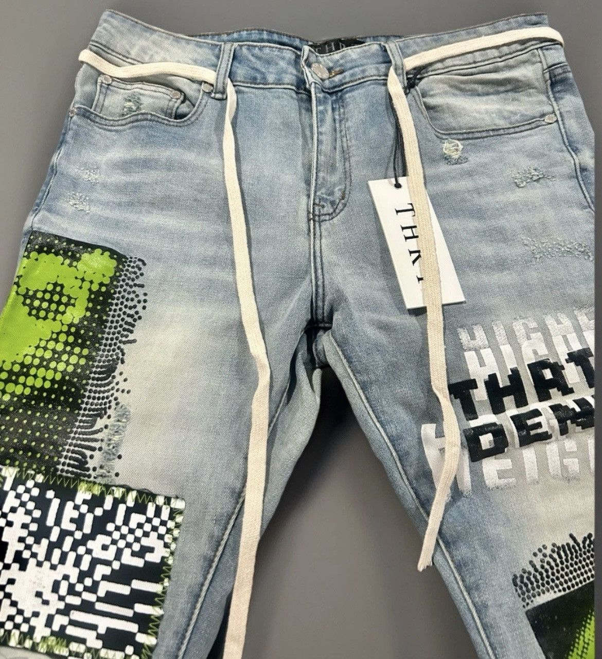Other THRT Denim - "Highest Heights" graphic patch slim jeans s34 Size US 34 / EU 50 - 8 Thumbnail