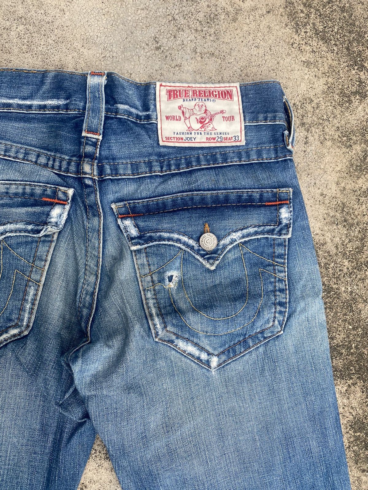 If Six Was Nine × Japanese Brand × True Religion Flare Jeans True Religion Distressed Bootcut Size US 33 - 21 Thumbnail