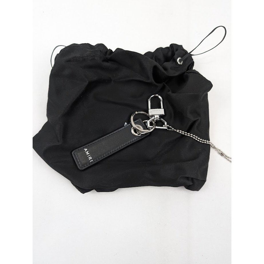 Amiri o1rshd1 Q:7 / Size: OS / Nappa Tag Keychain in Black Size ONE SIZE - 8 Thumbnail
