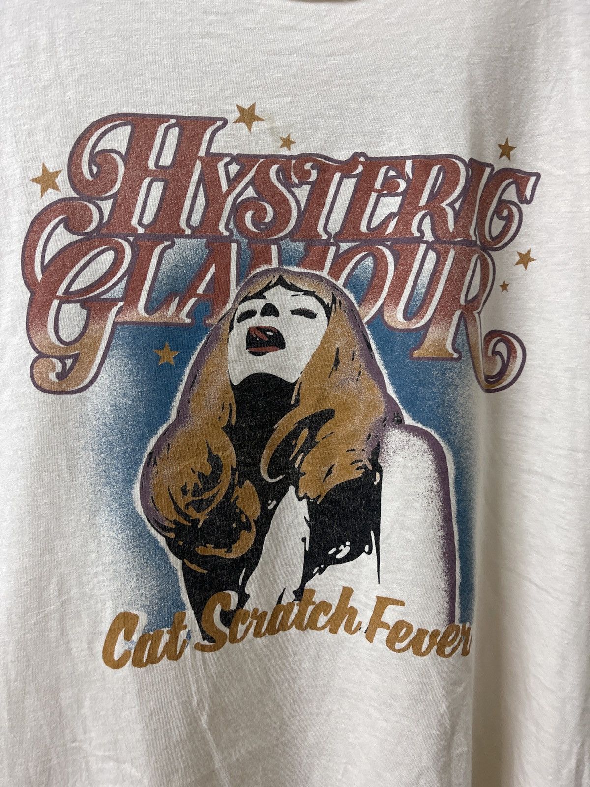 Hysteric Glamour 🔥HOT🇯🇵🔥HYSTERIC GLAMOUR CAT SCRATCH FEVER TEE VERY RARE Size US M / EU 48-50 / 2 - 9 Thumbnail