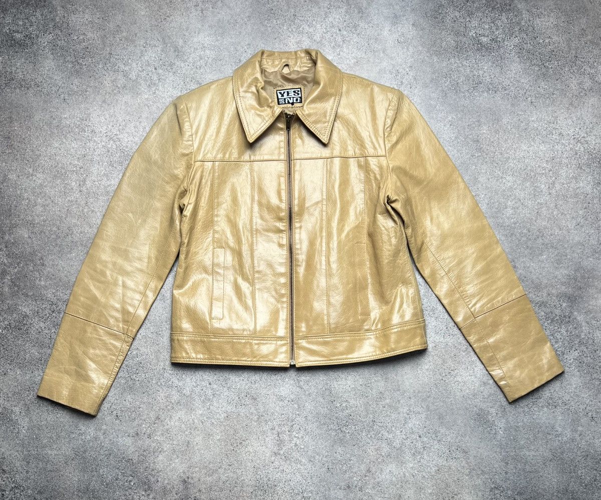 Yes or no vintage leather jacket