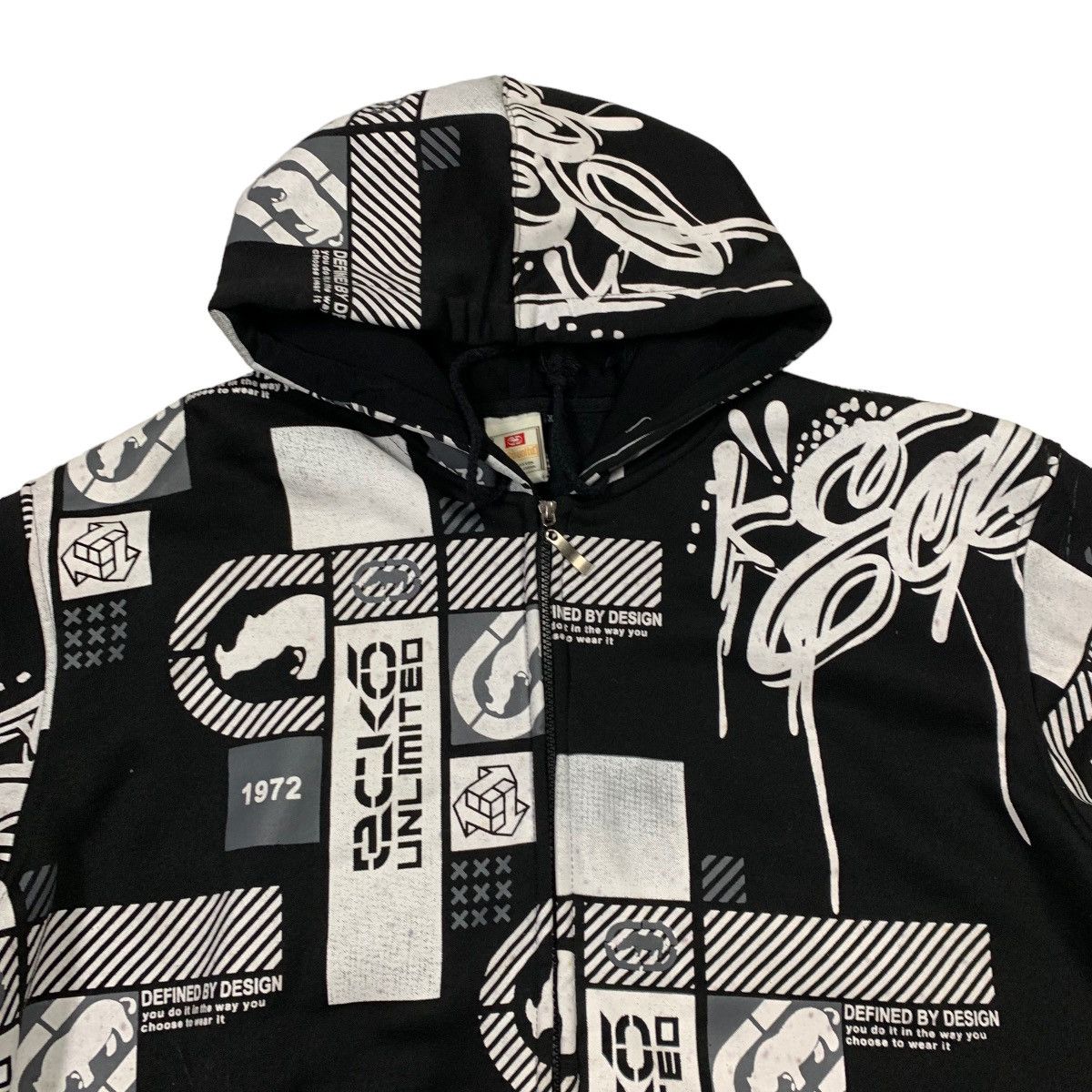 Ecko Unltd. Vintage Ecko Unltd All Over Print Hoodie Size US L / EU 52-54 / 3 - 5 Thumbnail