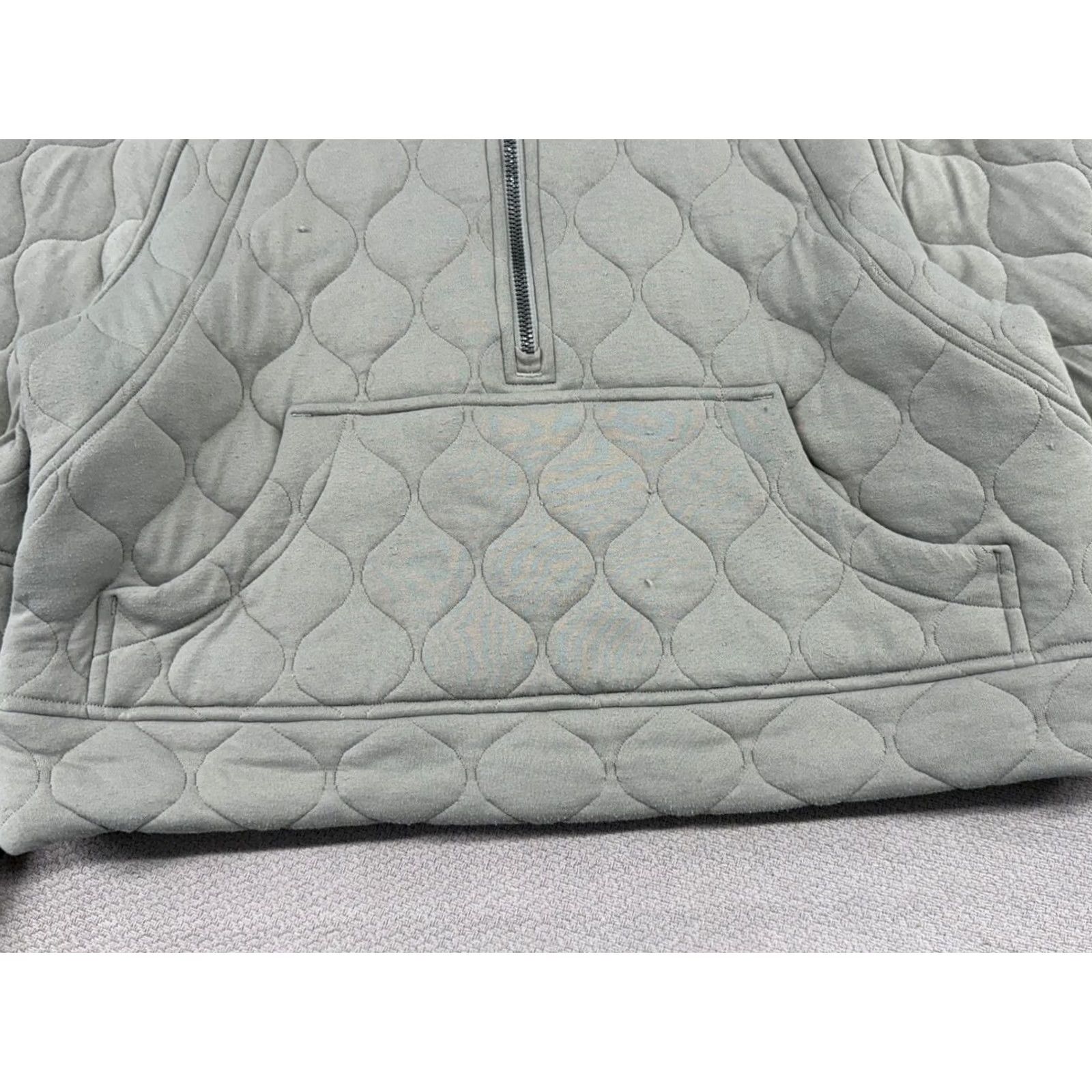 Lululemon Lululemon Scuba Oversized Quilted Half Zip Sweatshirt Womens Sz XS/S Riverstone Gray Size S / US 4 / IT 40 - 7 Thumbnail