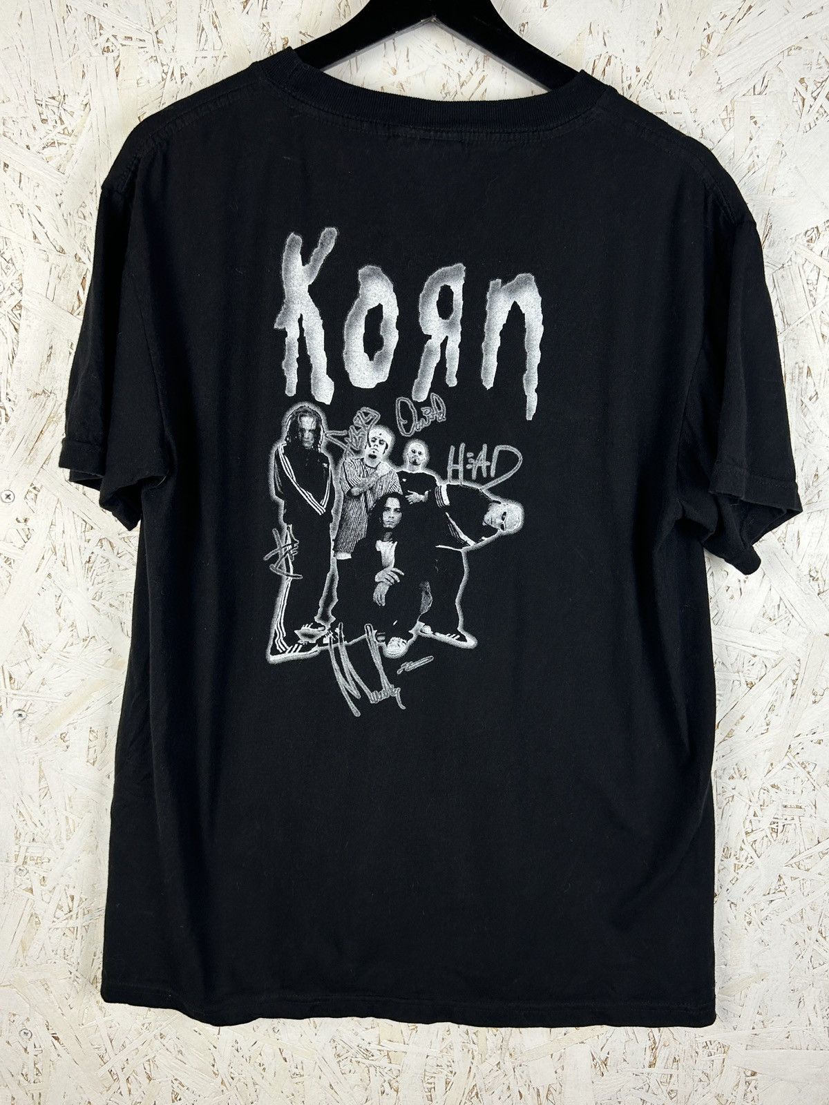 Band Tees 90s Korn Untitled Boot Metal Rock T-Shirt Black L Size US L / EU 52-54 / 3 - 4 Thumbnail
