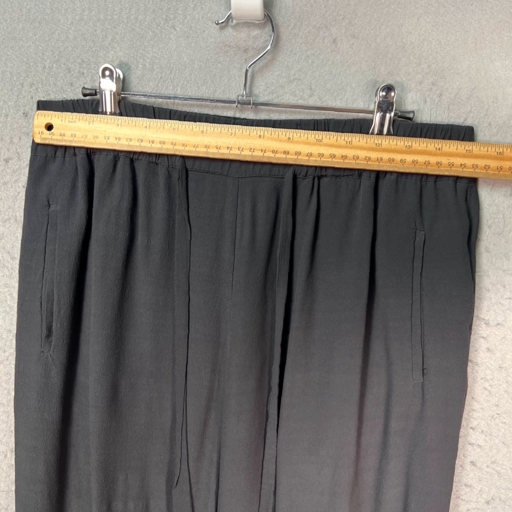 Allsaints AllSaints Mens Pants Talia Trousers Black Chino Relaxed Fit 31in Inseam L Size US 33 - 6 Thumbnail