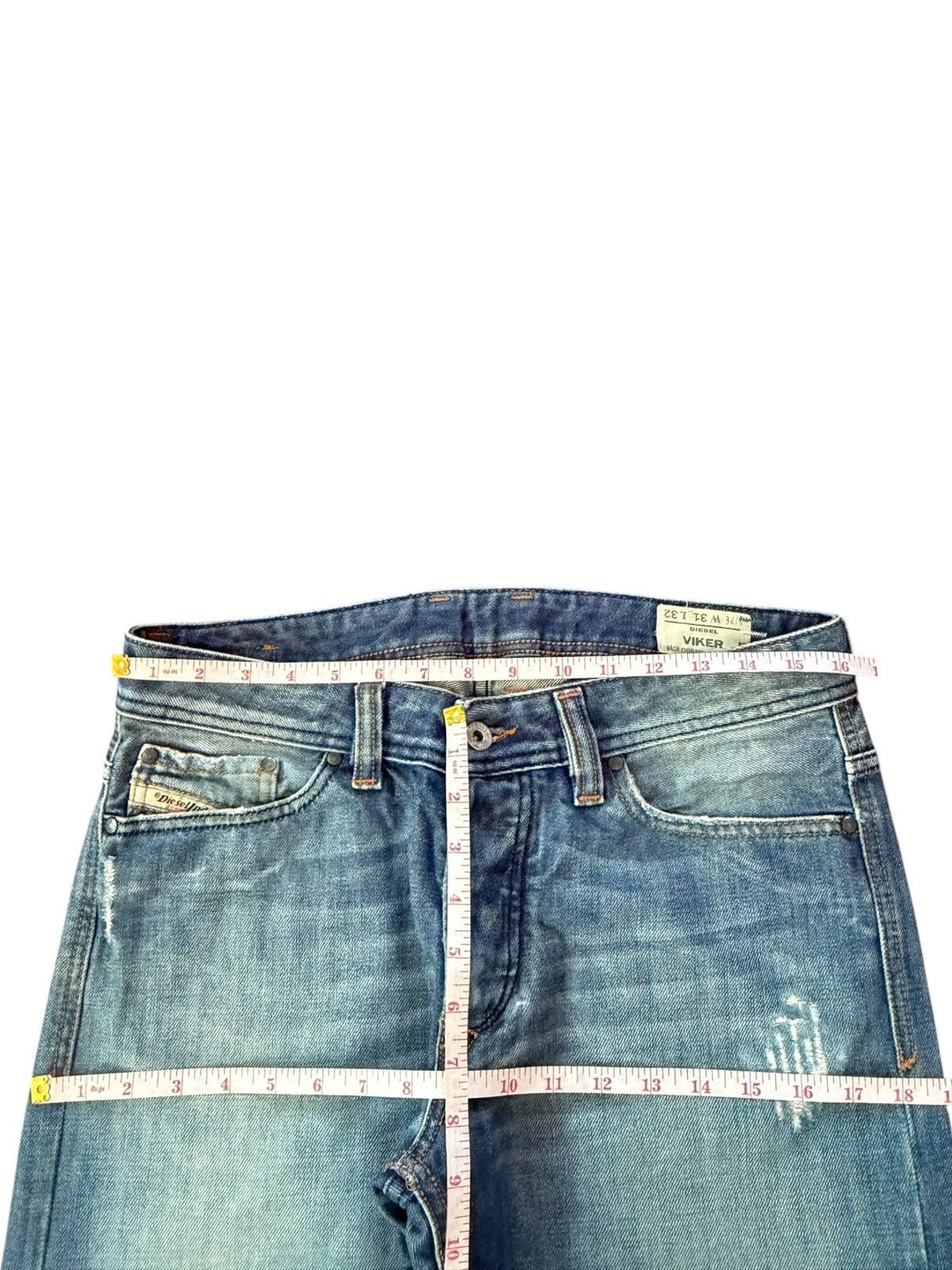 Diesel Vintage Italy Diesel Viker Clawmark Distress Loose Jeans Size US 32 / EU 48 - 6 Thumbnail