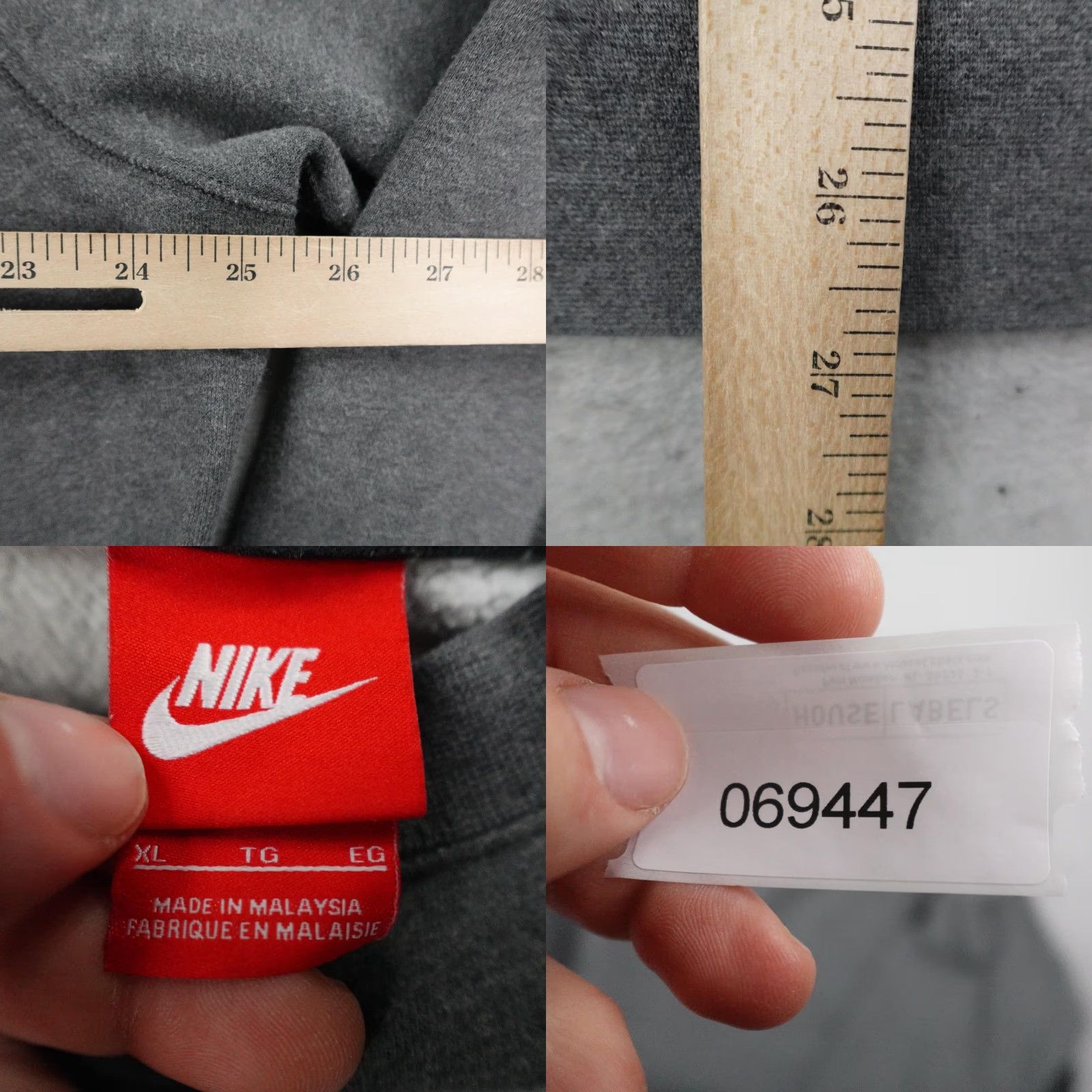 Nike Nike Sweatshirt Mens XL Gray AW77 Fleece Crewneck Pullover Swoosh Gym Size US XL / EU 56 / 4 - 8 Thumbnail