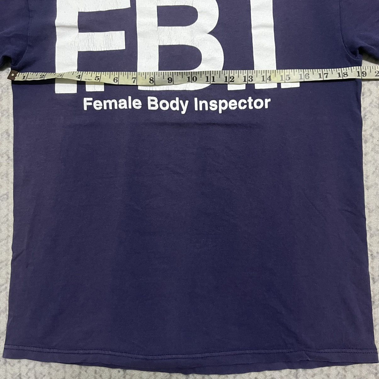 Vintage Faded Distressed Vintage Female Body Inspector Tees Size US S / EU 44-46 / 1 - 11 Thumbnail