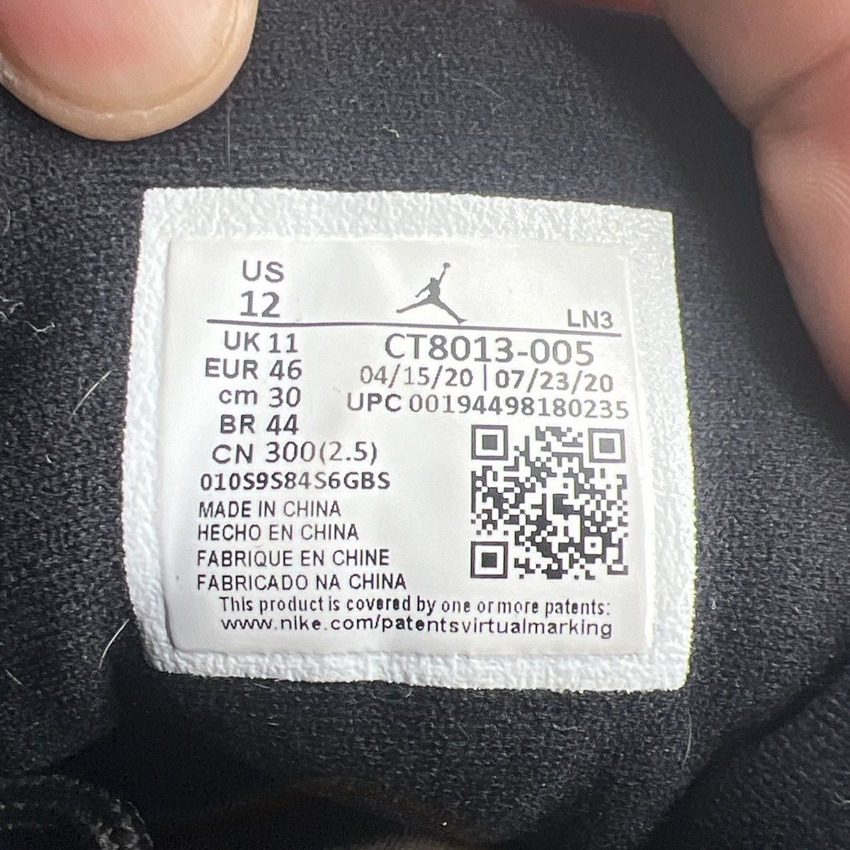 Jordan Brand Air Jordan 12 Dark Concord Size US 12 / EU 45 - 8 Thumbnail