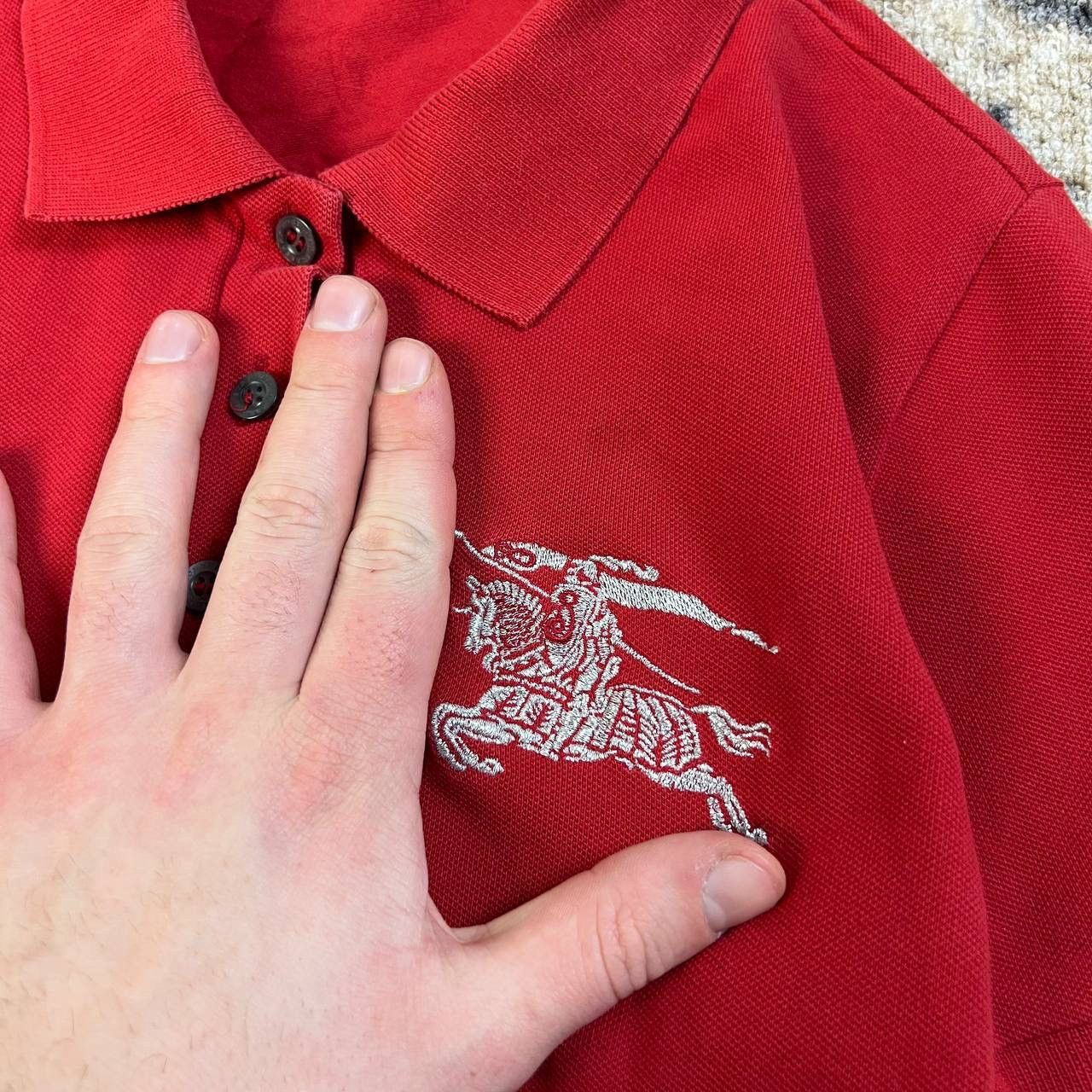 Burberry Burberry Big Logo Luxury Polo T-Shirt Streetwear Style Size S / US 4 / IT 40 - 3 Thumbnail