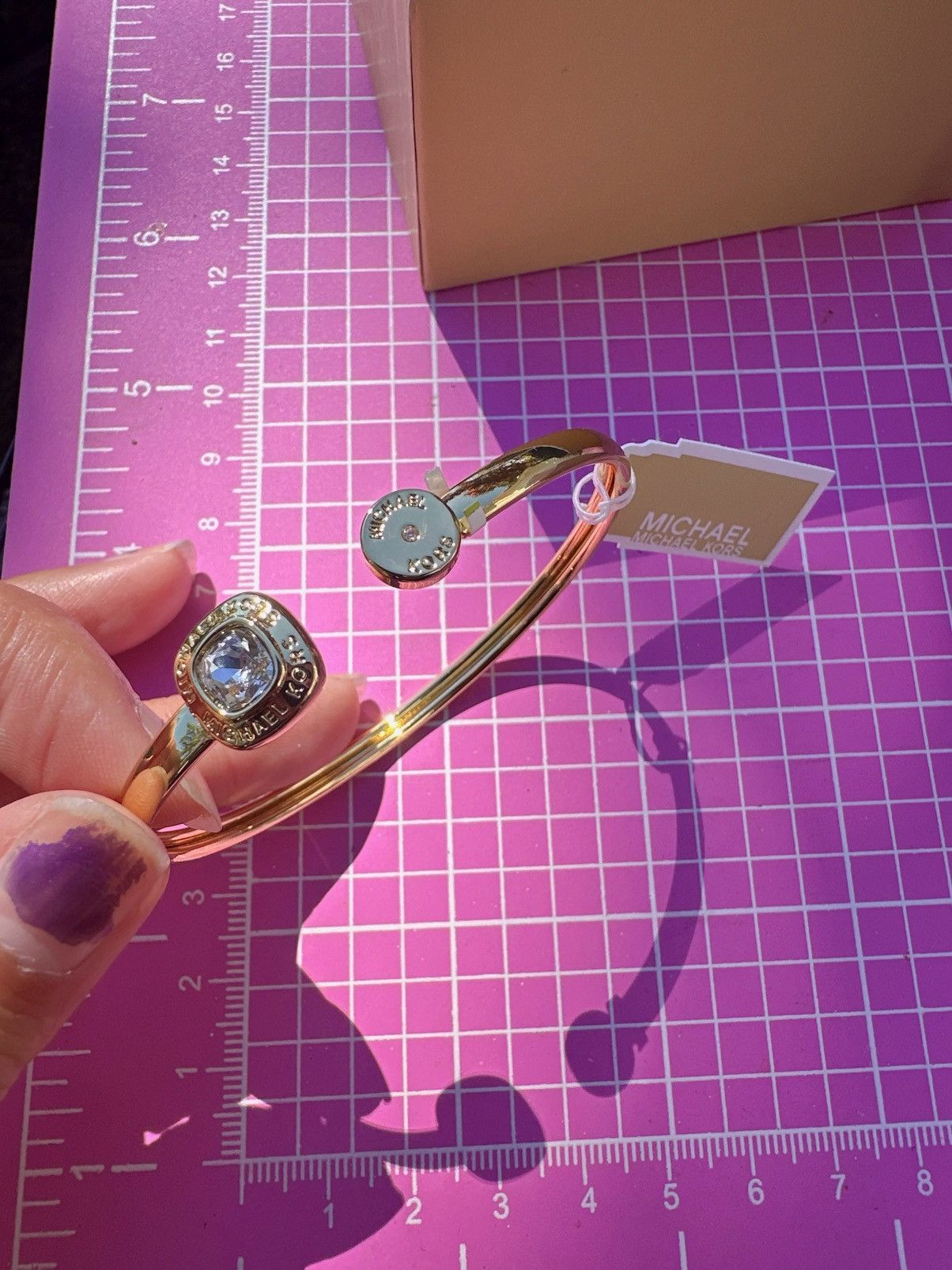 Michael Kors Michael Kors Brass adjustable bracelet bangle MKJX8154710 Size ONE SIZE - 8 Thumbnail