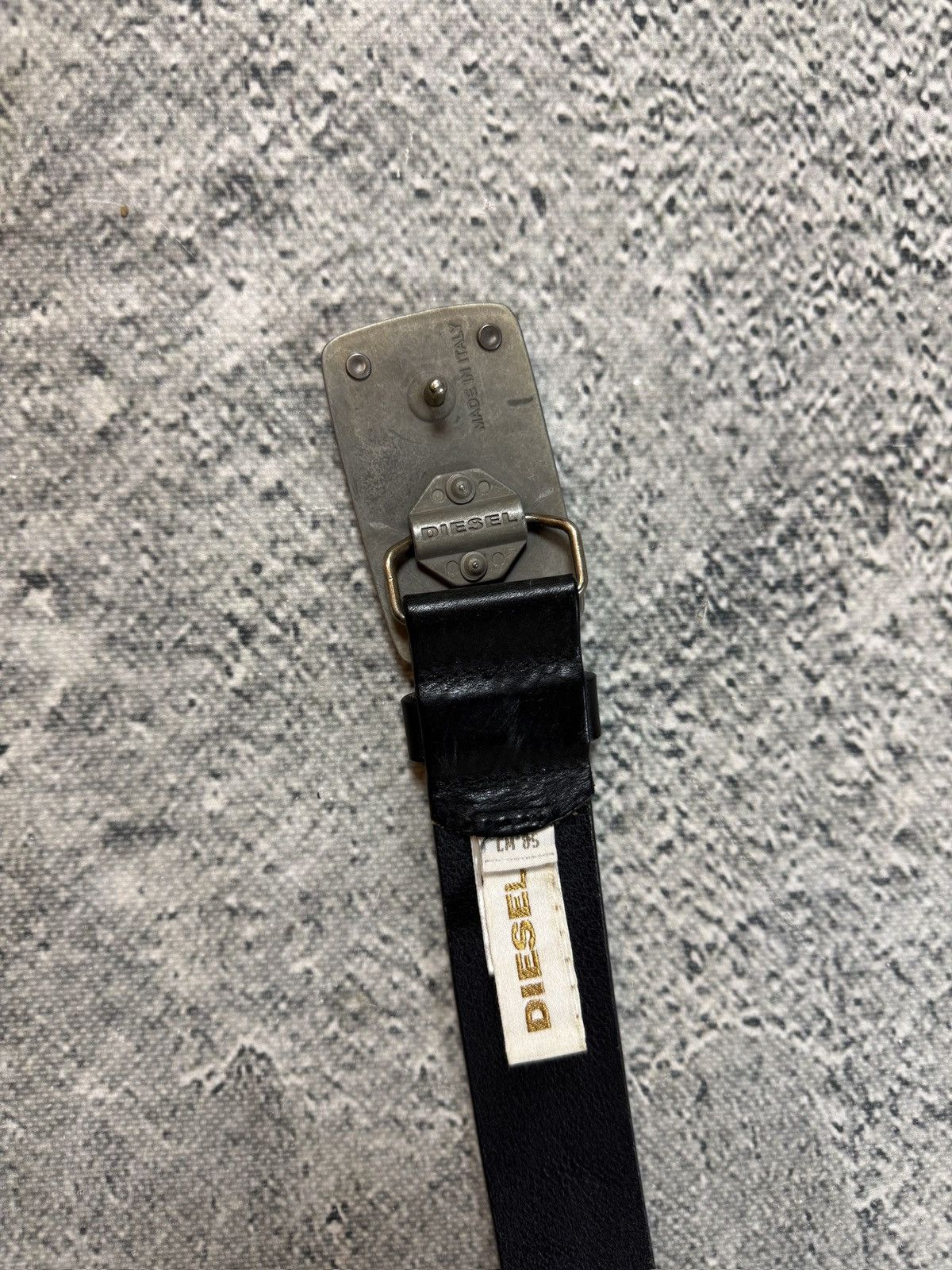 Diesel Diesel belt leather cow big buckle brown Size ONE SIZE - 3 Thumbnail