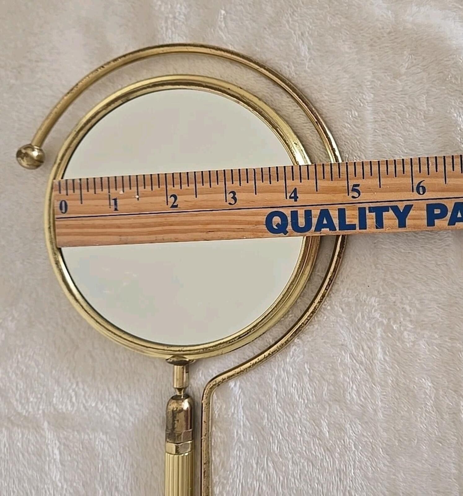Unknown London Mid-Century French Gilt Brass Table Mirror Rare Adjustable Size ONE SIZE - 8 Thumbnail