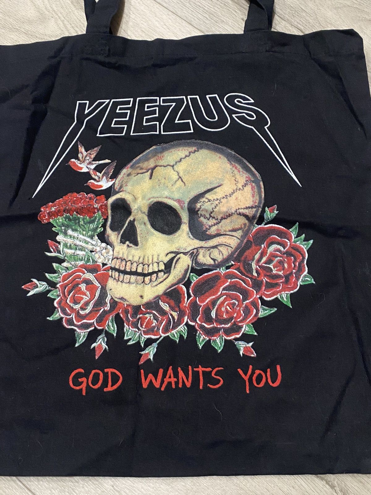 Kanye West Kanye West Ye Yeezus Canvas Tote Bag Size ONE SIZE - 3 Thumbnail