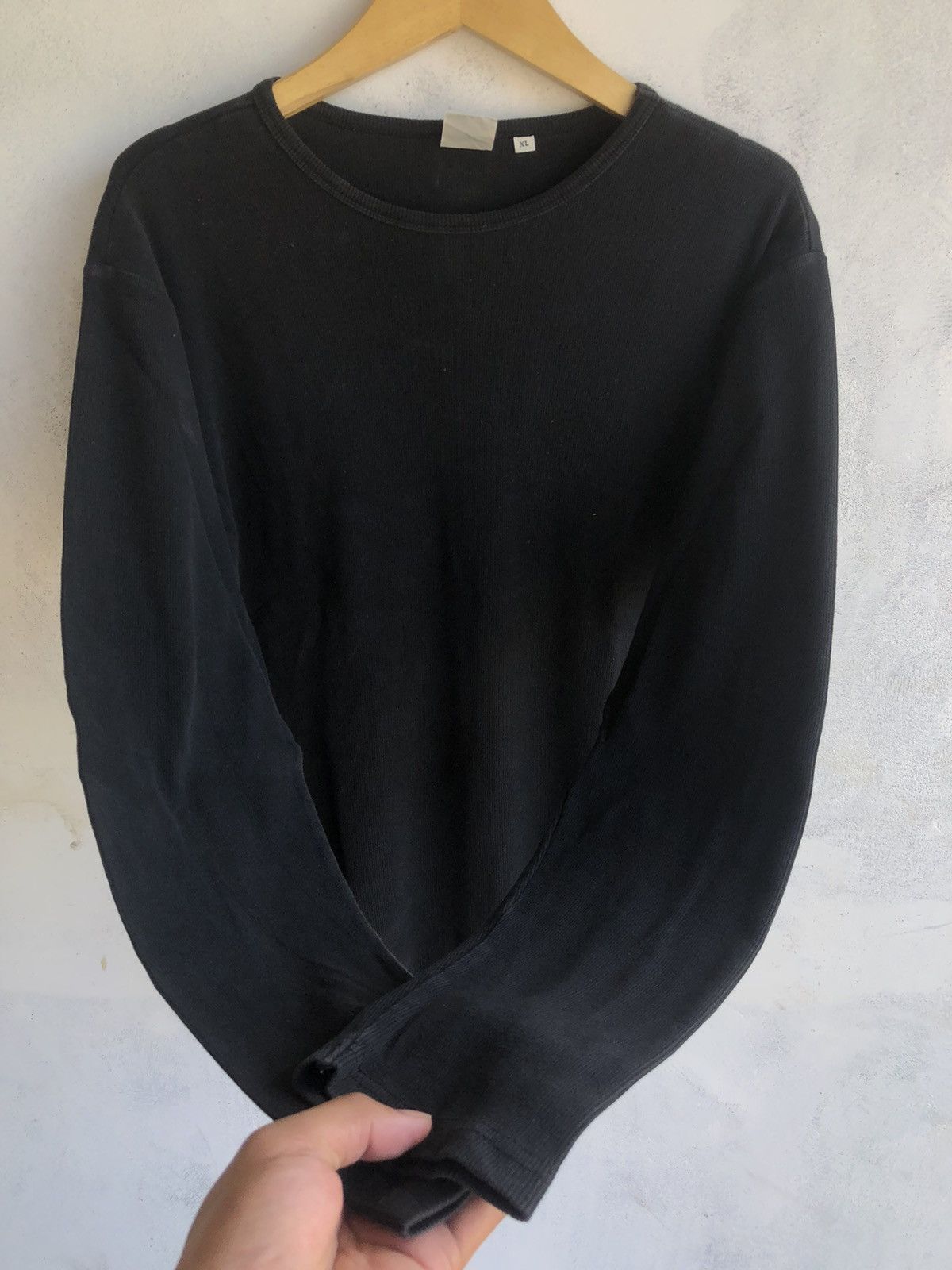 Avirex Avirex LongSleeve Dark Black Rock Punk Style Size US XL / EU 56 / 4 - 2 Thumbnail