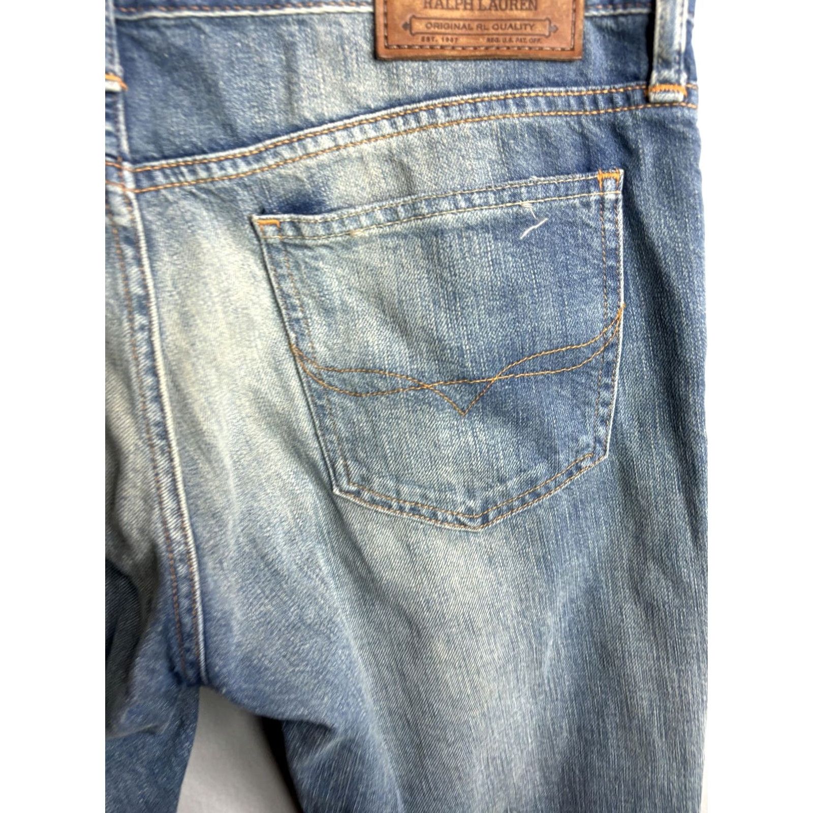 Polo Ralph Lauren Polo Ralph Lauren Jeans Womens 28 Blue Denim Astor Boyfriend Distressed Ripped Jeans Size 28" / US 6 / IT 42 - 2 Thumbnail