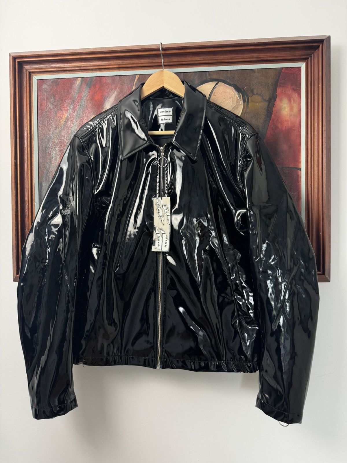 Eytys Eytys Buck Tar leather style coated denim jacket | Grailed