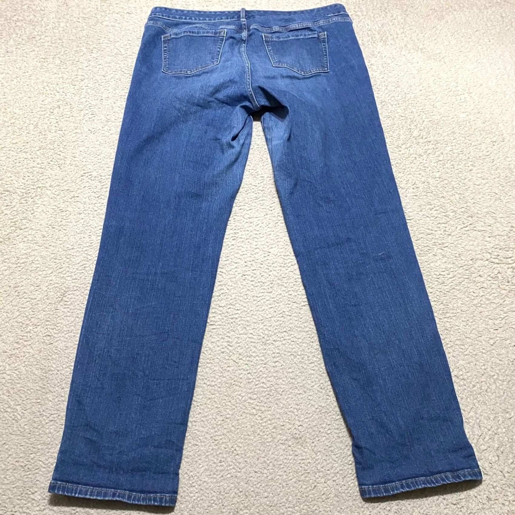 Torrid Torrid Jeans 12 Tall Blue Denim Medium Wash Boyfriend Ankle Stretch Shirt Womens Pants Casual Regular Slim Fit Size 34" / US 12 / IT 48 - 2 Thumbnail