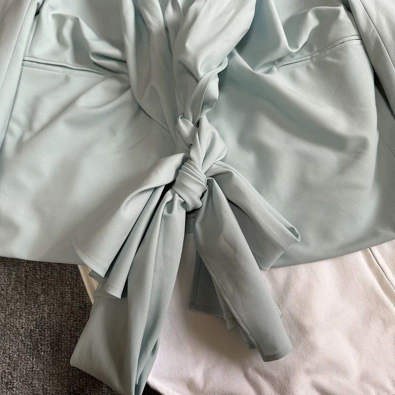 Dior Dior size 48 Mint green ribbon wool suit suit Size L / US 10 / IT 46 - 3 Thumbnail