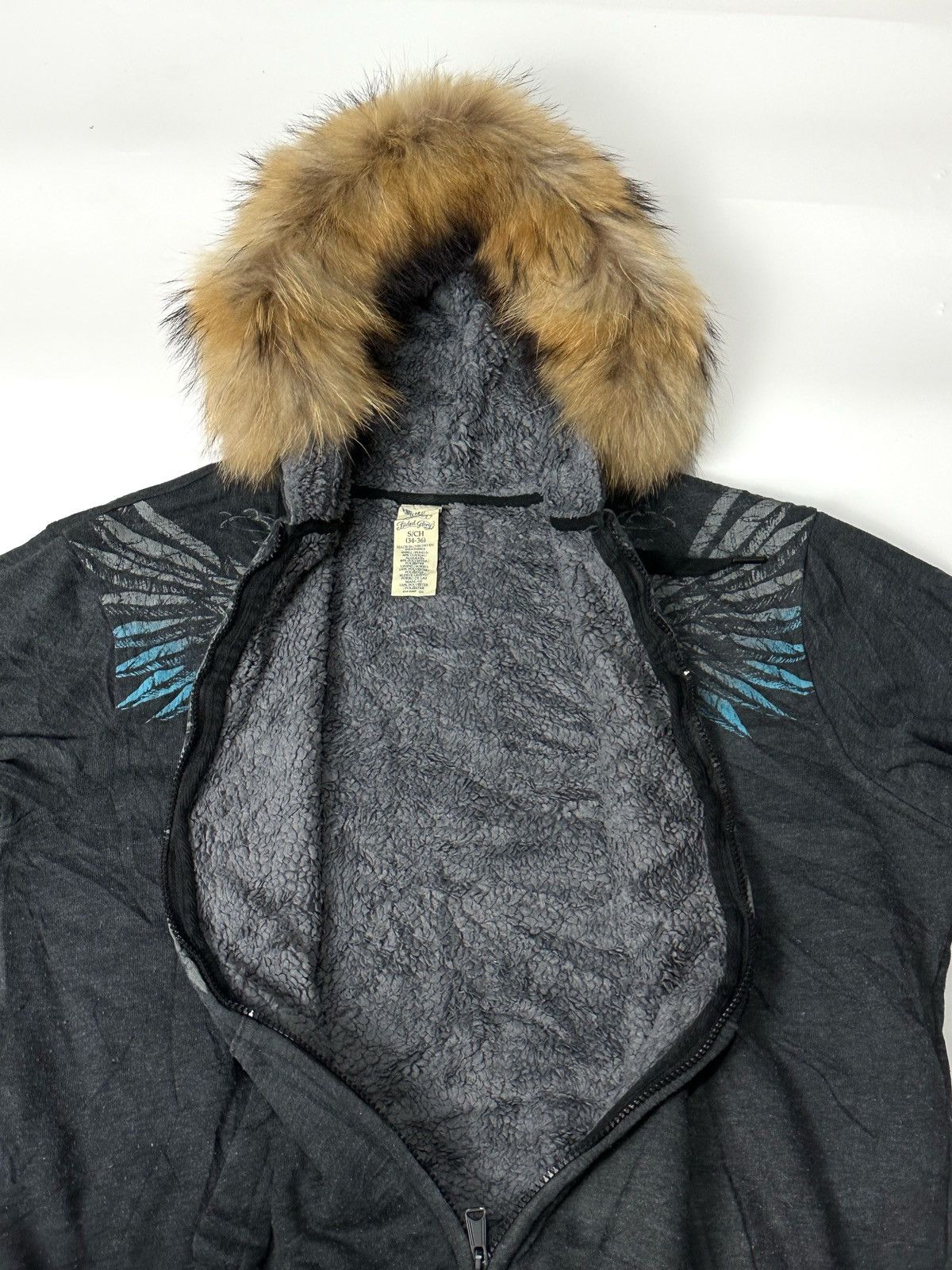14th Addiction × If Six Was Nine × Japanese Brand Faux Fur Faded Glory Hoodie Ifsix Lgb Styled Size US M / EU 48-50 / 2 - 4 Thumbnail