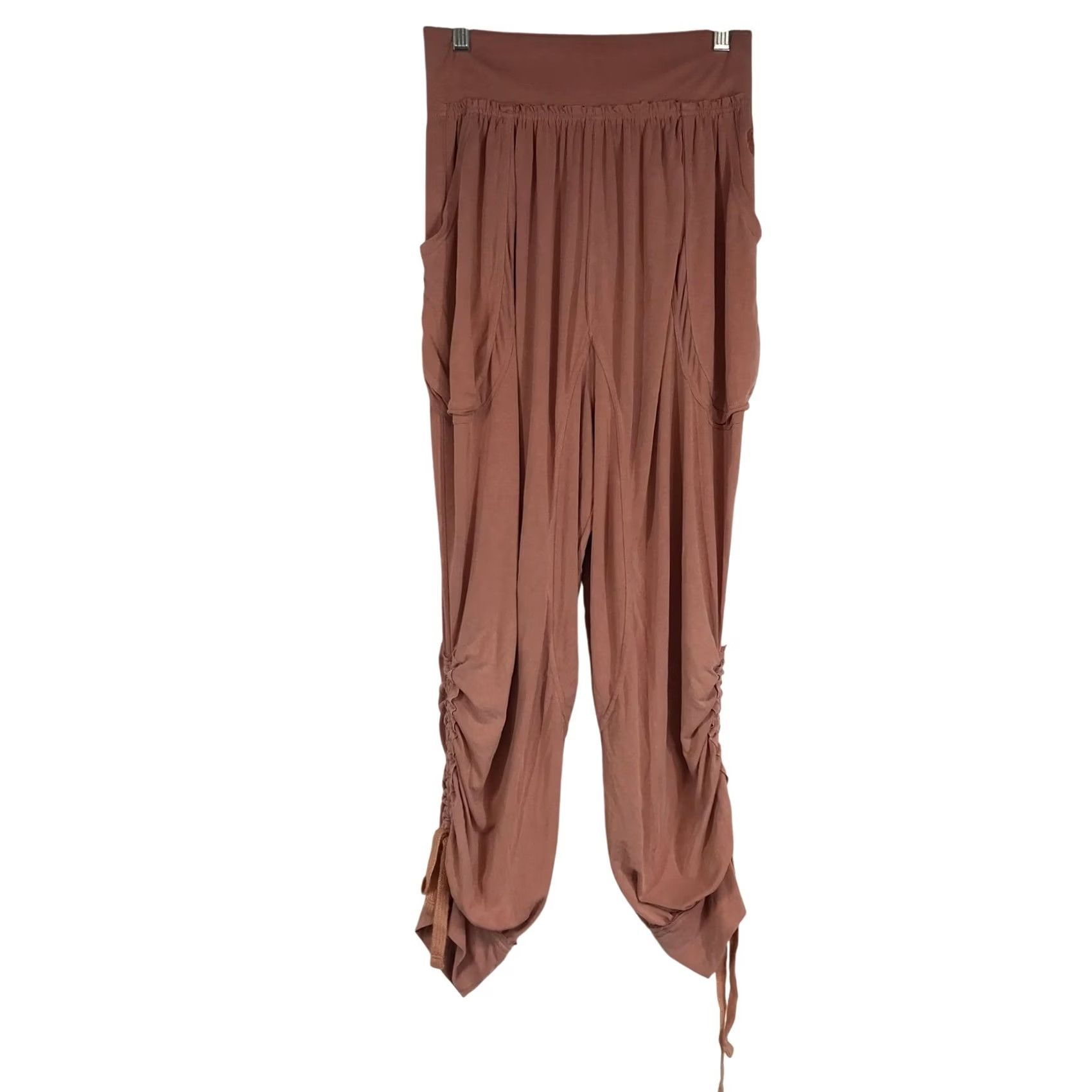 Vintage FP Movement Mauve Pink Harem Joggers High Waist Cinch Ankle Pants XS Size 26" / US 2 / IT 38 - 2 Thumbnail