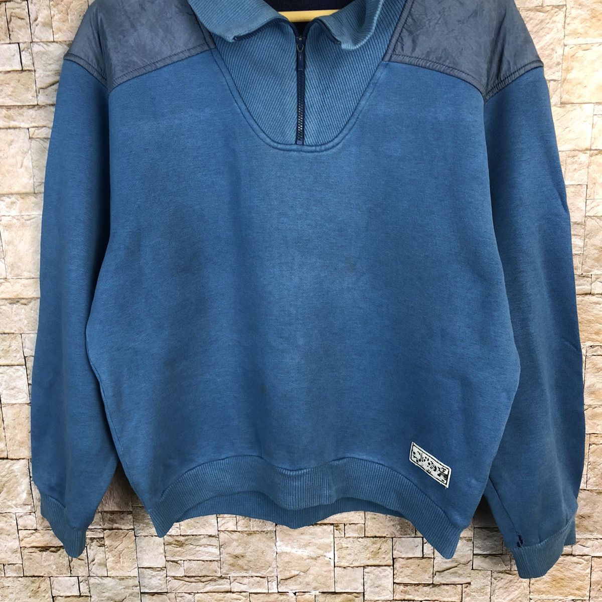 Adidas Adidas vintage japan Blue Sweatshirt #A402 Size US M / EU 48-50 / 2 - 3 Thumbnail