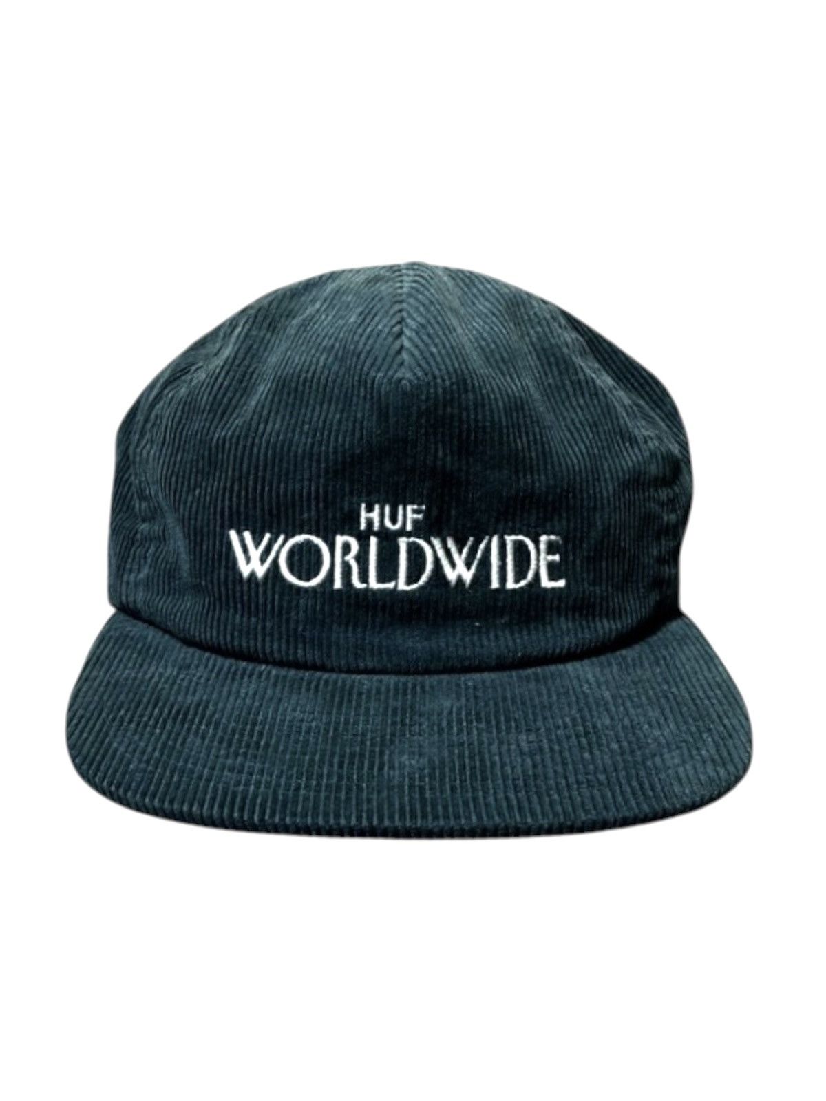 Huf 2x Huf Cap Hat Set Snapback Green Blue Velvet Corduroy Wool Size ONE SIZE - 1 Thumbnail